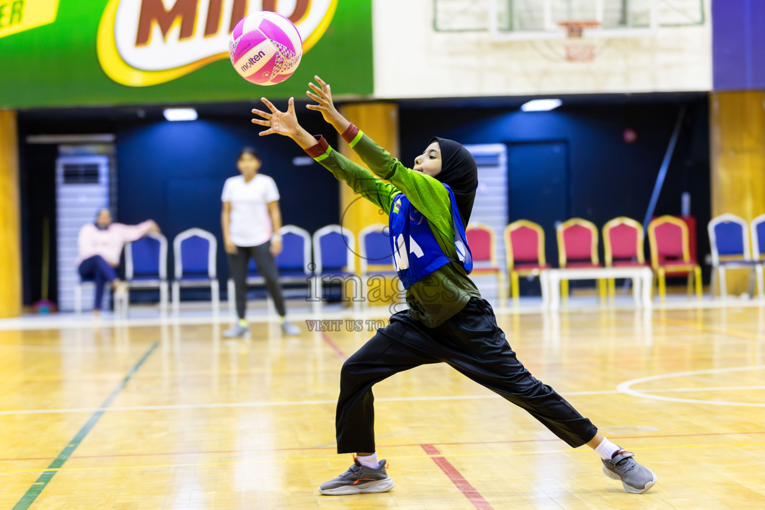 NETGEN A vs FIONTI Sports Academy (U11) in Day 1 of 3rd Junior Championship - Netball association of Maldives, held at Social Center on 19th January 2025 . Photos by Shuu Abdul Sattar