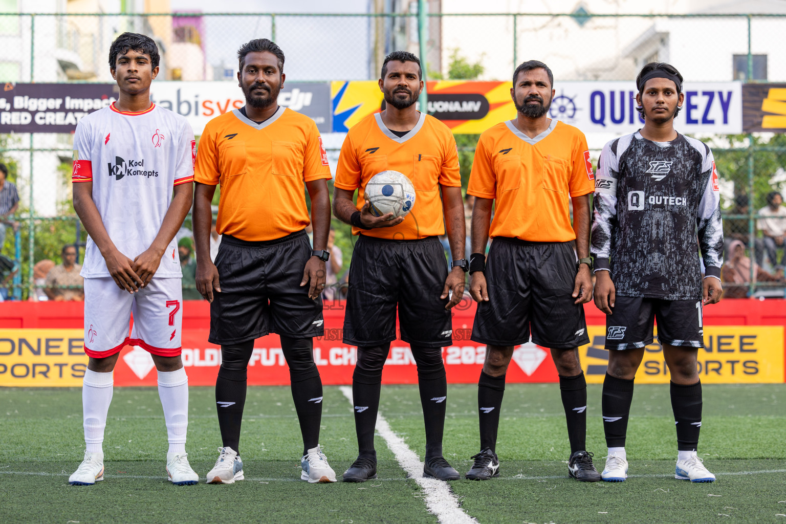 F Feeali vs F Magoodhoo in Day 12 of Golden Futsal Challenge 2025 was held on Thursday, 16th January 2025, in Hulhumale', Maldives Photos: Ismail Thoriq / images.mv