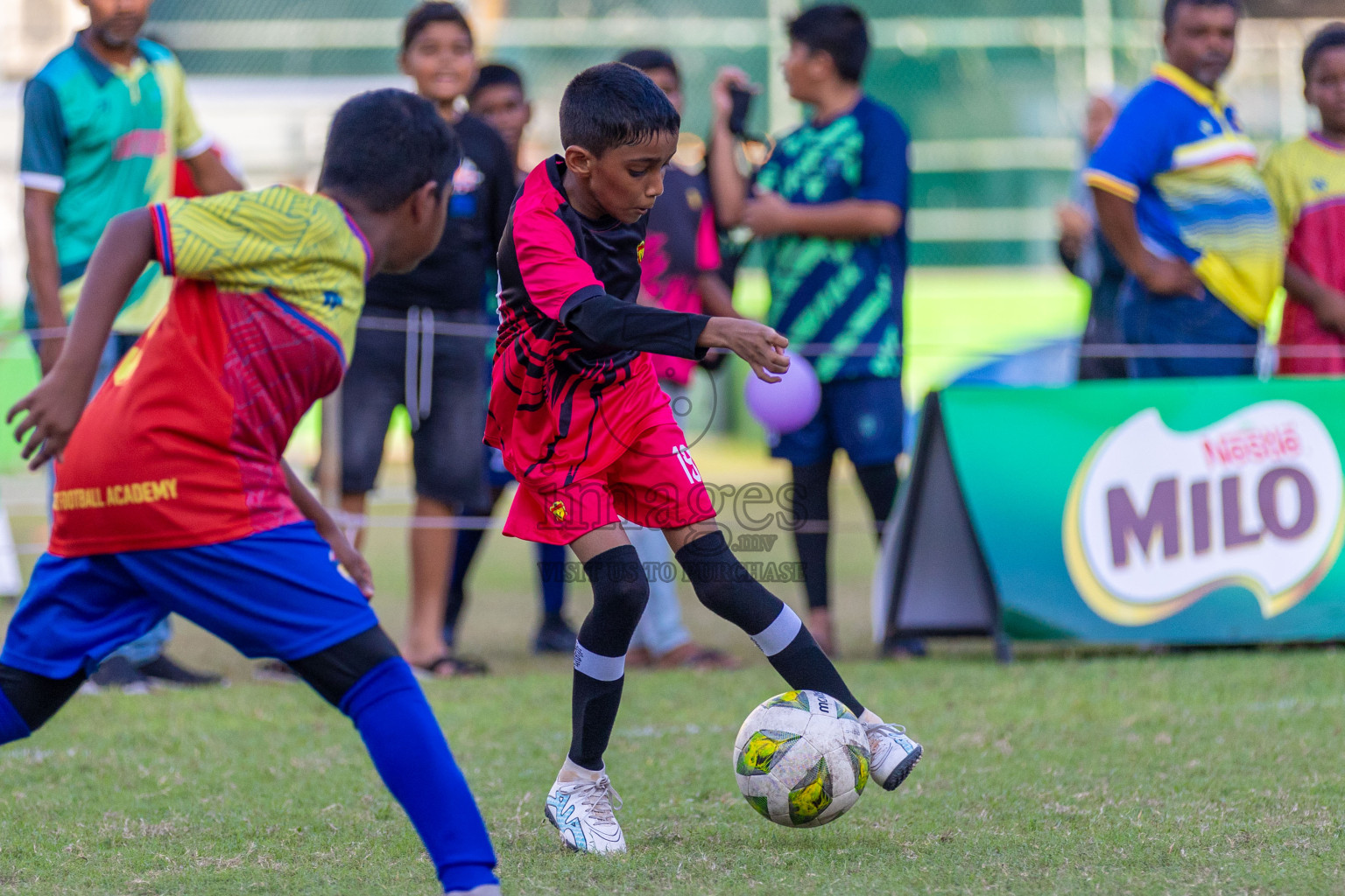 Day 2  of MILO Academy Championship 2024 - U12 was held at Henveiru Grounds in Male', Maldives on Thursday, 5th July 2024. Photos: Shuu Abdul Sattar / images.mv