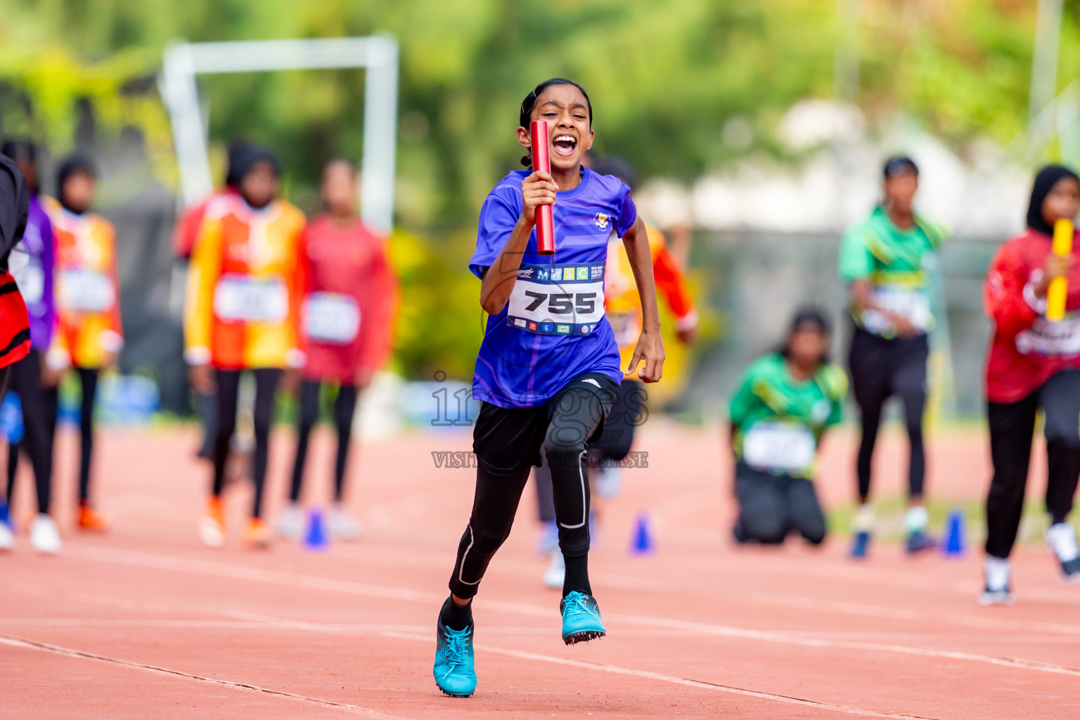 Day 6 of MWSC Interschool Athletics Championships 2024 held in Hulhumale Running Track, Hulhumale, Maldives on Thursday, 14th November 2024. Photos by: Nausham Waheed / Images.mv