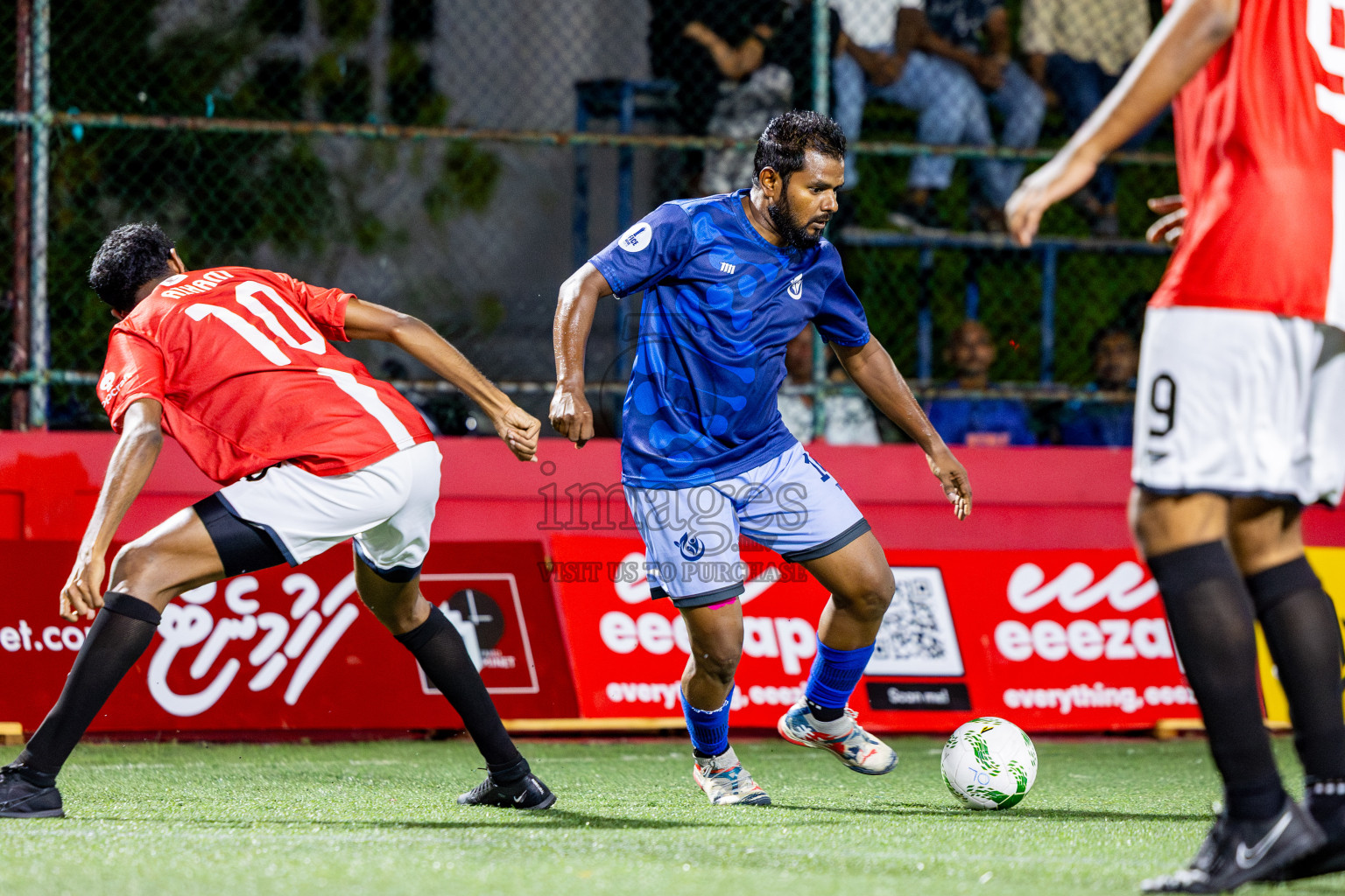 Sheesha vs Hulhumale Hospital in Day 13 of Office League 2025 was held on Monday, 28th April 2025 in Hulhumale', Maldives. Photos: Nausham Waheed / images.mv