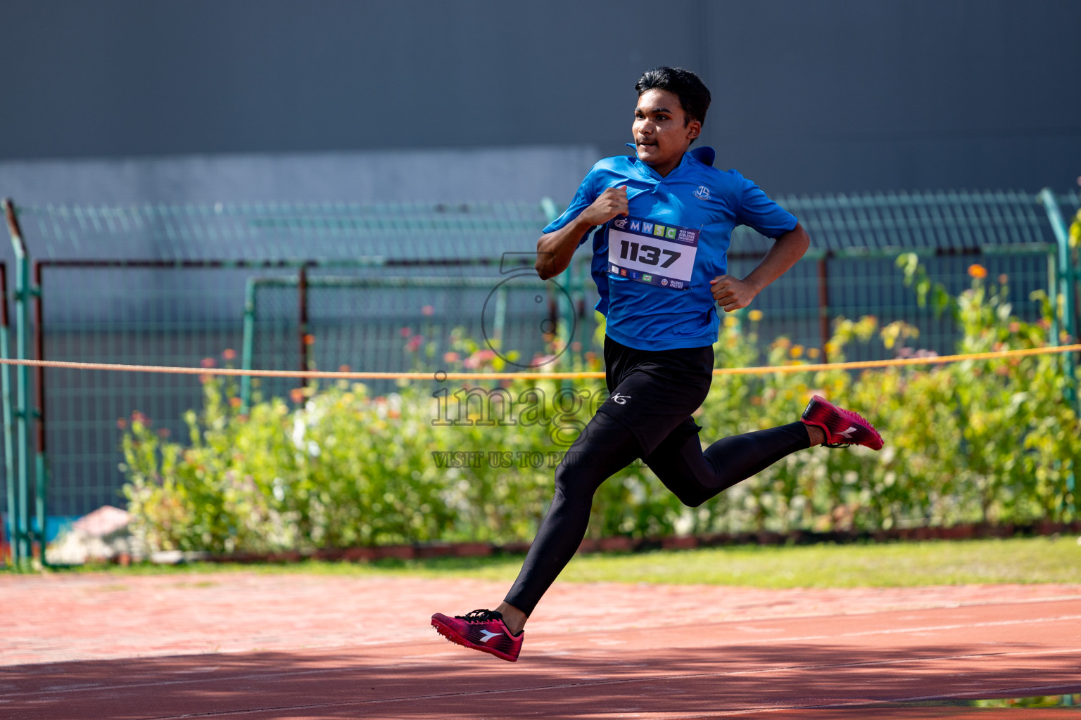 Day 2 of MWSC Interschool Athletics Championships 2024 held in Hulhumale Running Track, Hulhumale, Maldives on Sunday, 10th November 2024. 
Photos by:  Hassan Simah / Images.mv