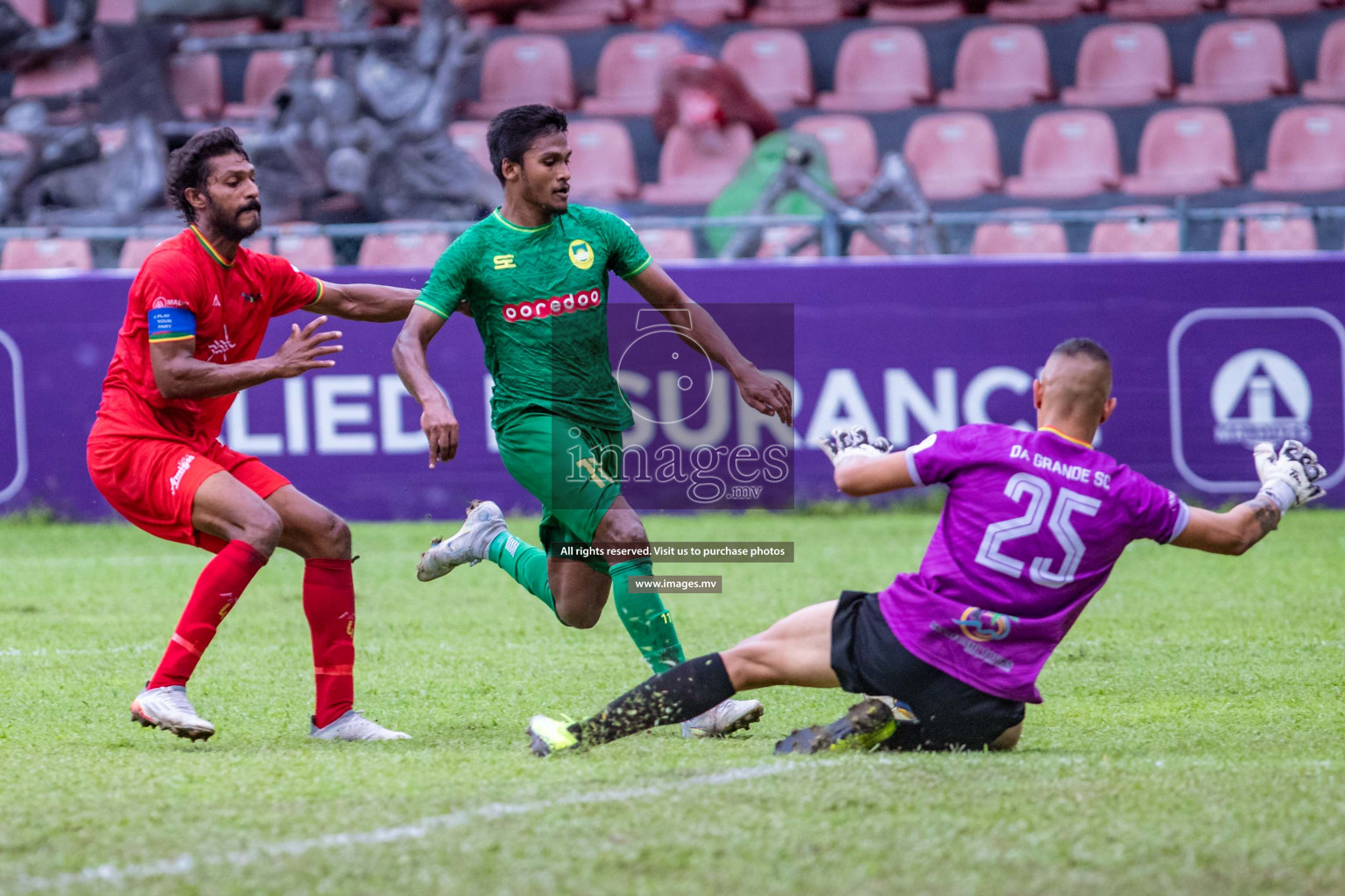 Maziya vs Da Grande in the Dhivehi Premier League 2022 on 22nd July 2022, held in National Football Stadium, Male', Maldives Photos: Nausham waheed / Images.mv