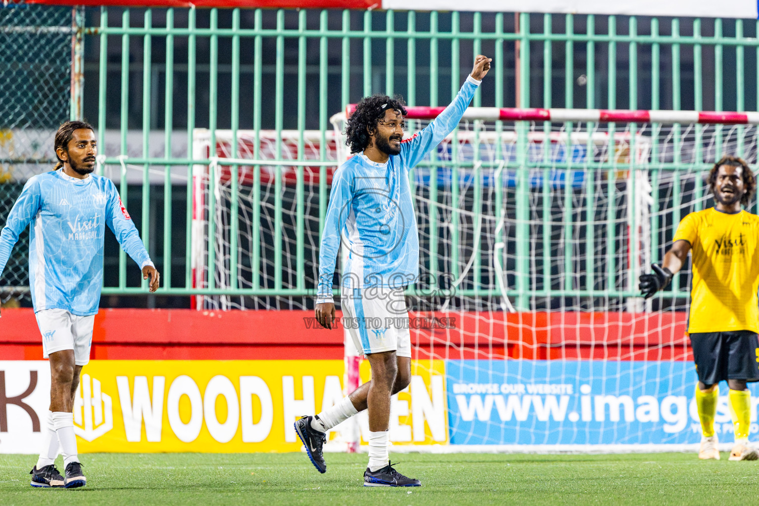 K Maafushi vs K Guraidhoo in Kaafu Atoll Semi Final in Day 24 of Golden Futsal Challenge 2025 was held on Tuesday , 28th January 2025, in Hulhumale', Maldives. Photos: Nausham Waheed / images.mv