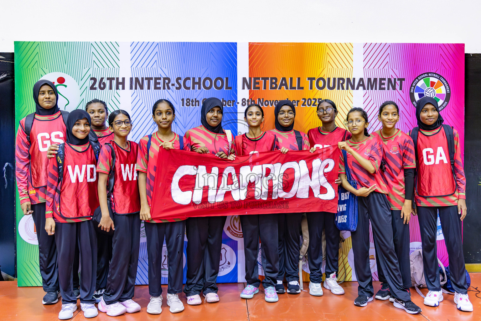 Finals of 26th Inter-School Netball Tournament 2025 was held in Social Center Indoor Hall on Saturday, 8th November 2025. Photos: Areef Adam / images.mv