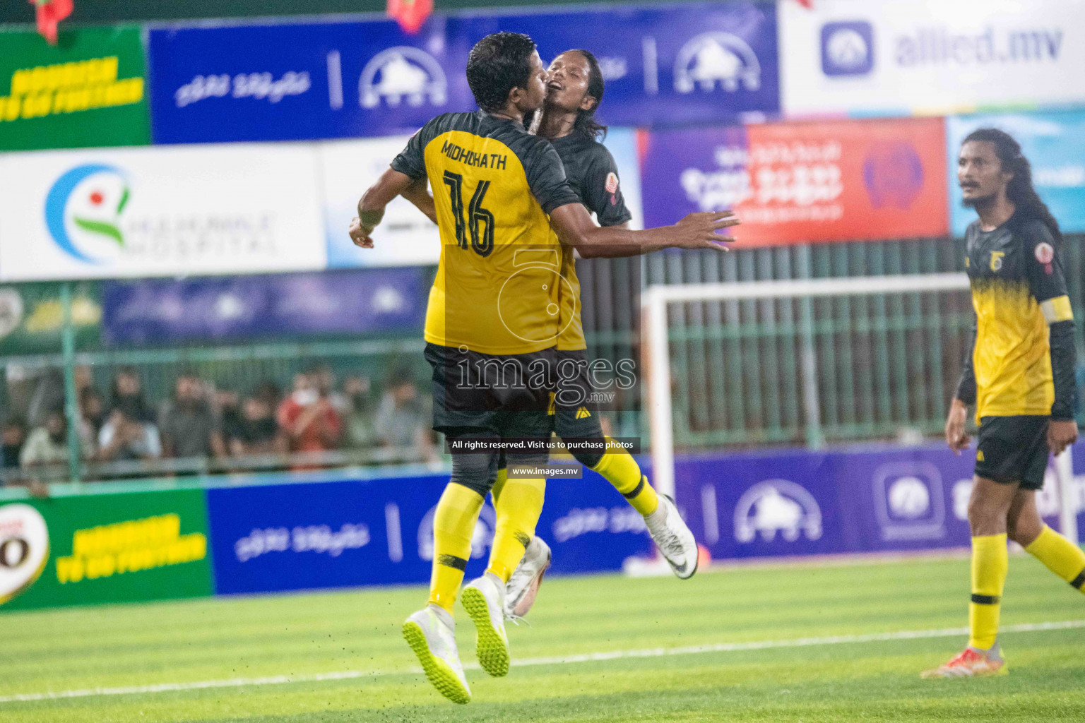 Team FSM Vs Prisons Club in the Semi Finals of Club Maldives 2021 held in Hulhumale, Maldives on 15 December 2021. Photos: Ismail Thoriq / images.mv