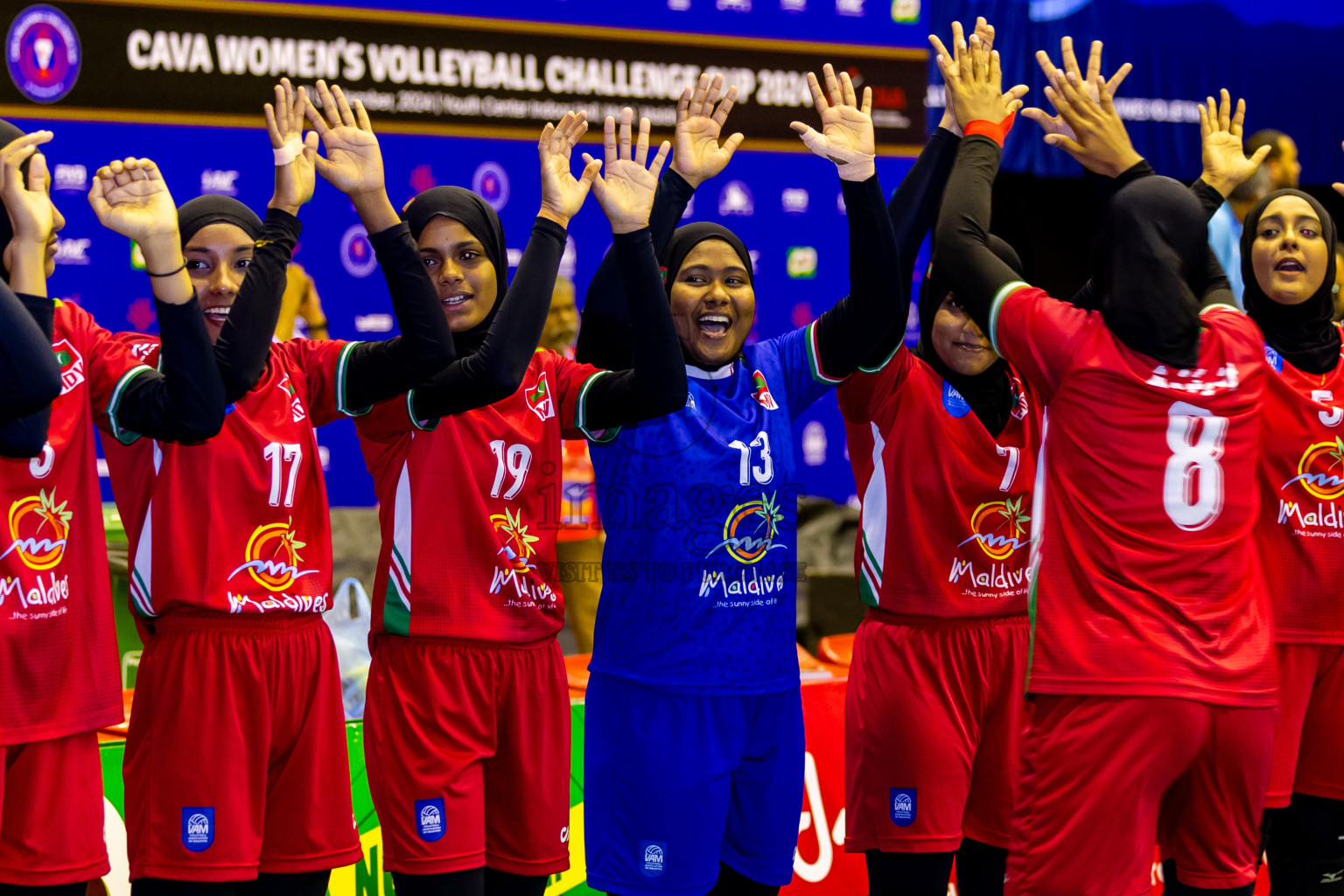 Final of CAVA Woman's Volleyball Challenge Cup 2024 was held in Social Center, Male', Maldives on Wednesday, 11th September 2024. Photos: Nausham Waheed / images.mv