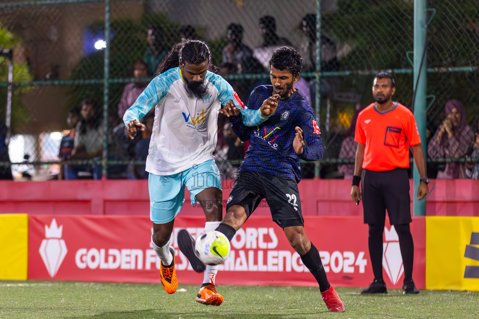 K Maafushi vs K Gulhi in Day 22 of Golden Futsal Challenge 2024 was held on Monday , 5th February 2024 in Hulhumale', Maldives
Photos: Ismail Thoriq / images.mv