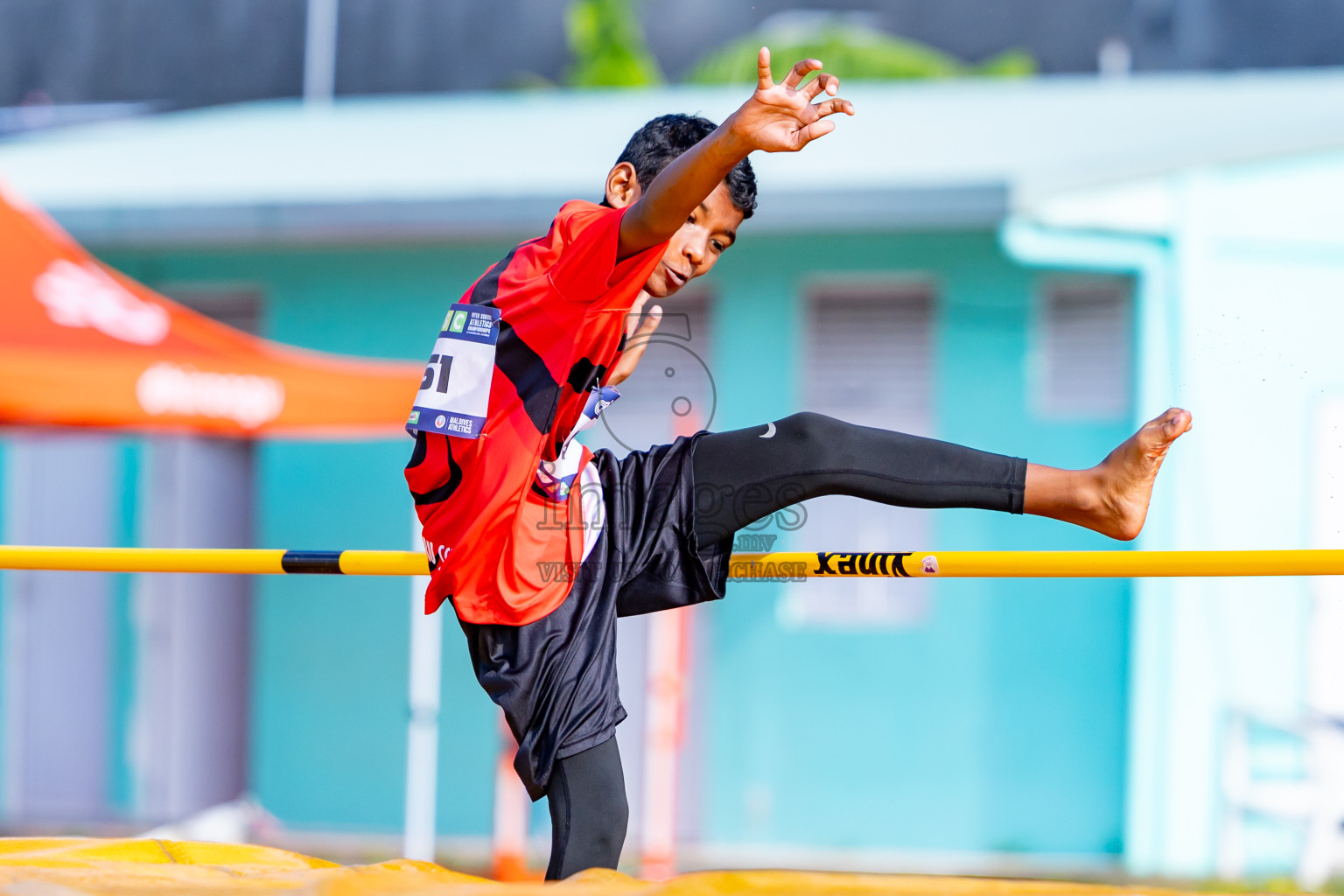 Day 3 of MWSC Interschool Athletics Championships 2024 held in Hulhumale Running Track, Hulhumale, Maldives on Monday, 11th November 2024. Photos by:  Nausham Waheed / Images.mv