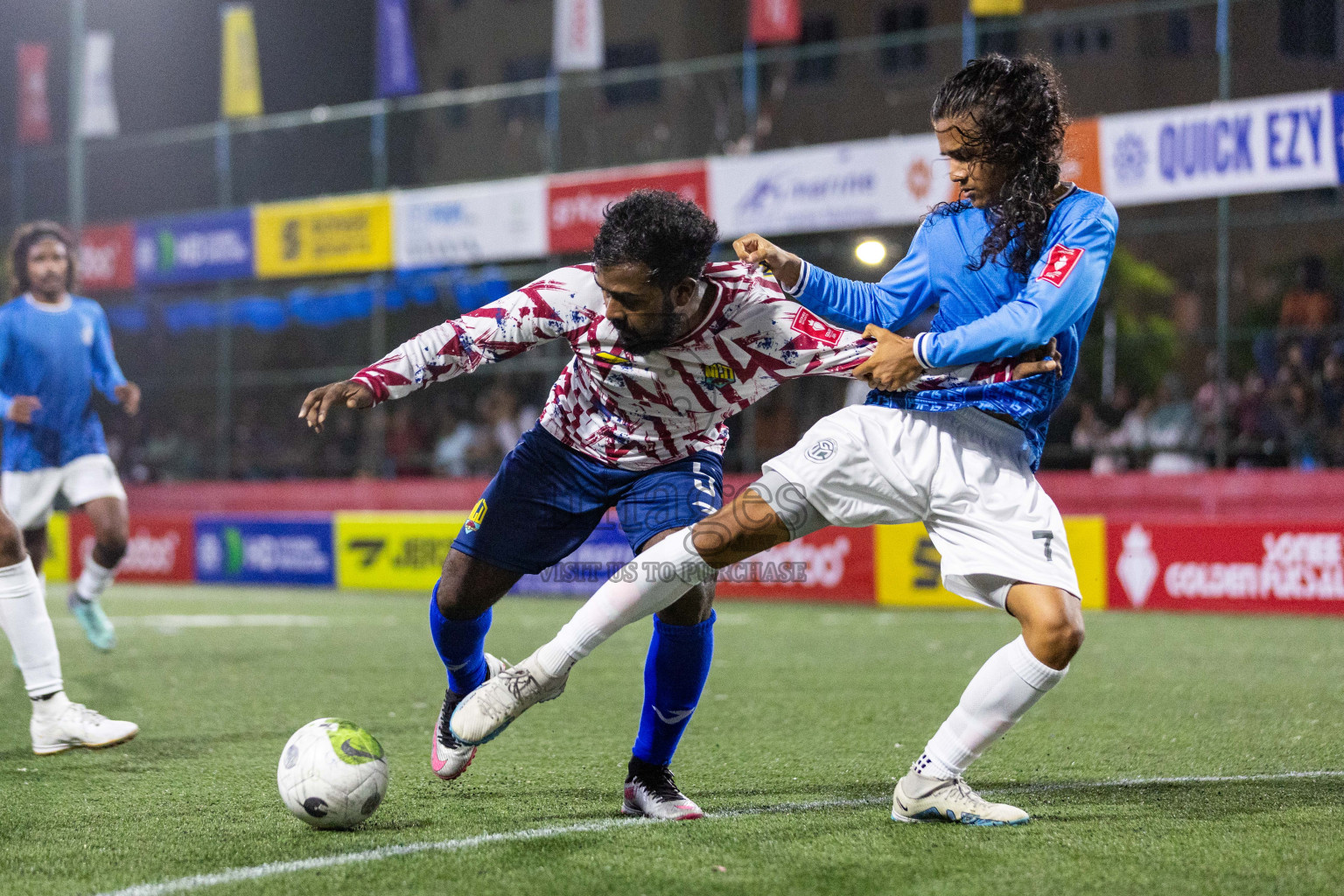 GA Nillandhoo vs GA Gemanafushi in Day 9 of Golden Futsal Challenge 2024 was held on Tuesday, 23rd January 2024, in Hulhumale', Maldives Photos: Nausham Waheed / images.mv