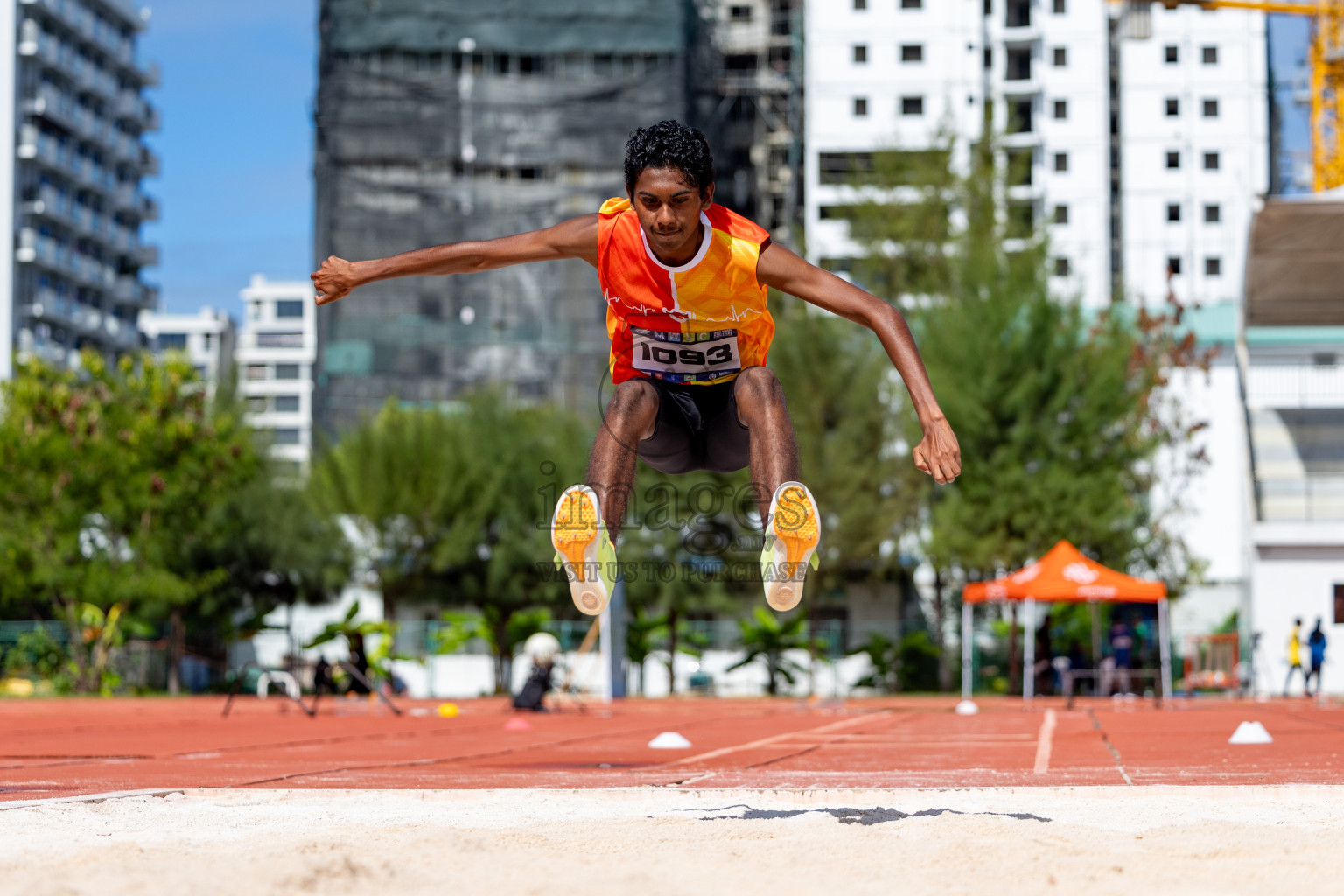 Day 2 of MWSC Interschool Athletics Championships 2024 held in Hulhumale Running Track, Hulhumale, Maldives on Sunday, 10th November 2024. 
Photos by:  Hassan Simah / Images.mv