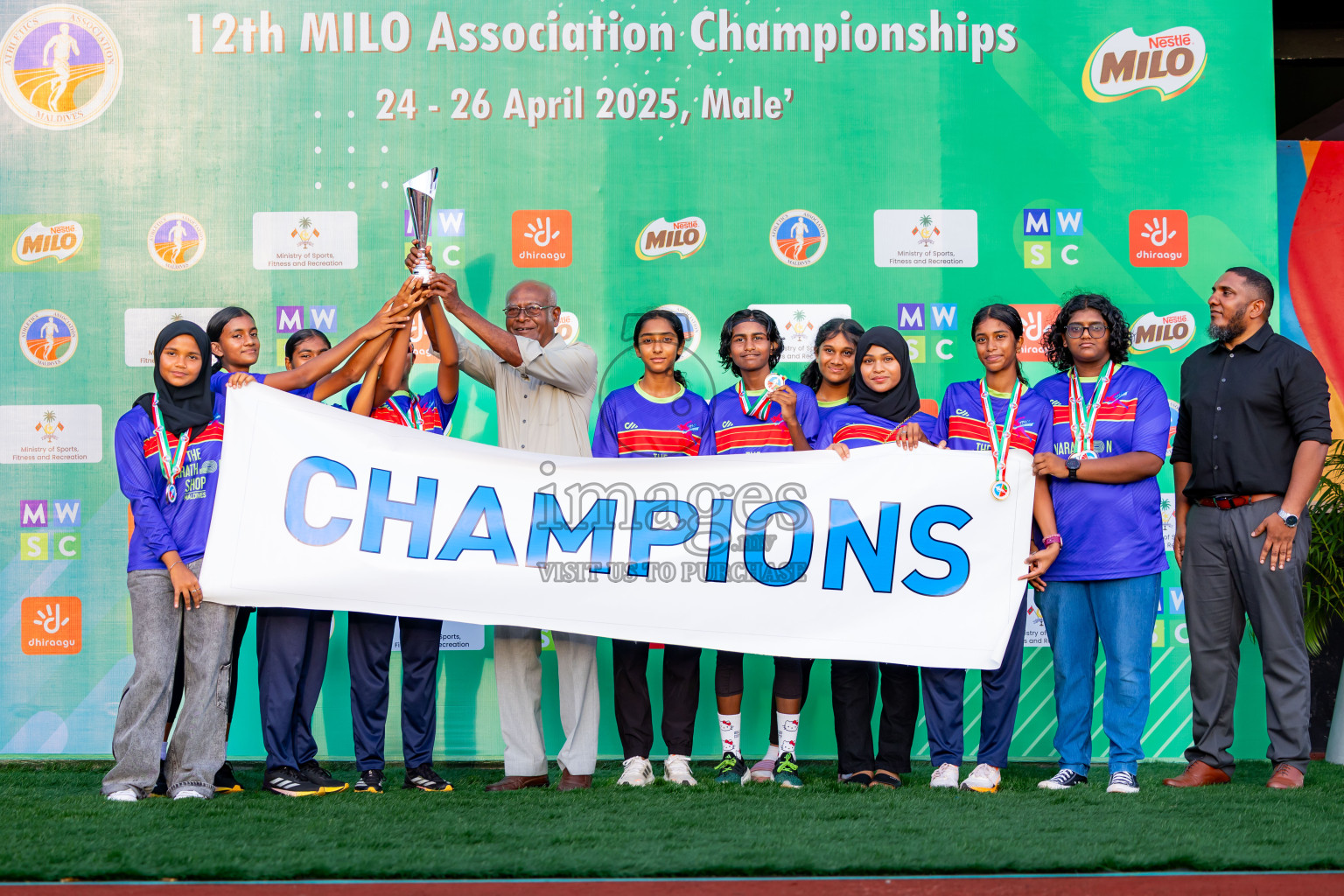 Day 3 of 12th Milo Association Championships was held in Ekuveni Track at Male', Maldives on Saturday, 26th April 2025. Photos: Nausham Waheed / images.mv