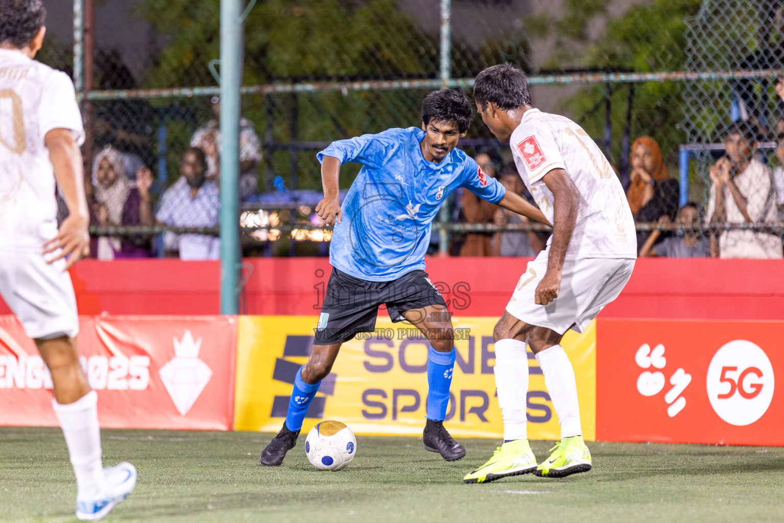 HDh Hanimaadhoo vs HDh Makunudhoo in Day 5 of Golden Futsal Challenge 2025 on Thursday, 9th January 2025, in Hulhumale', Maldives 
Photos: Hassan Simah / images.mv