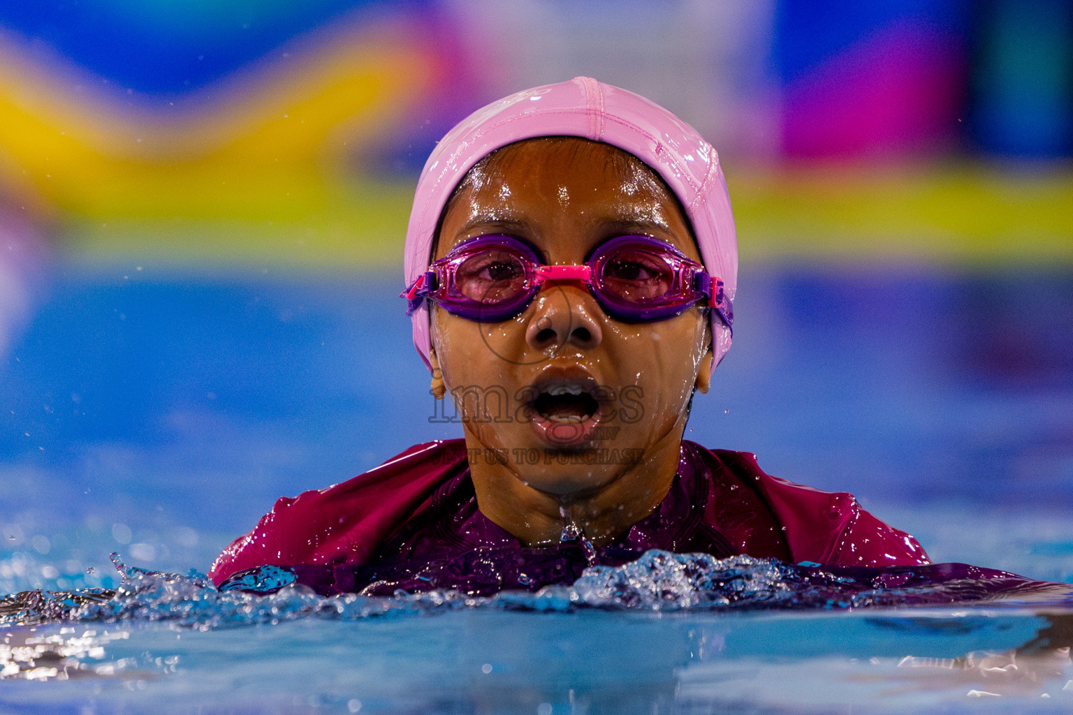 Day 1 of BML 5th National Swimming Kids Festival 2024 held in Hulhumale', Maldives on Monday, 18th November 2024. Photos: Nausham Waheed / images.mv