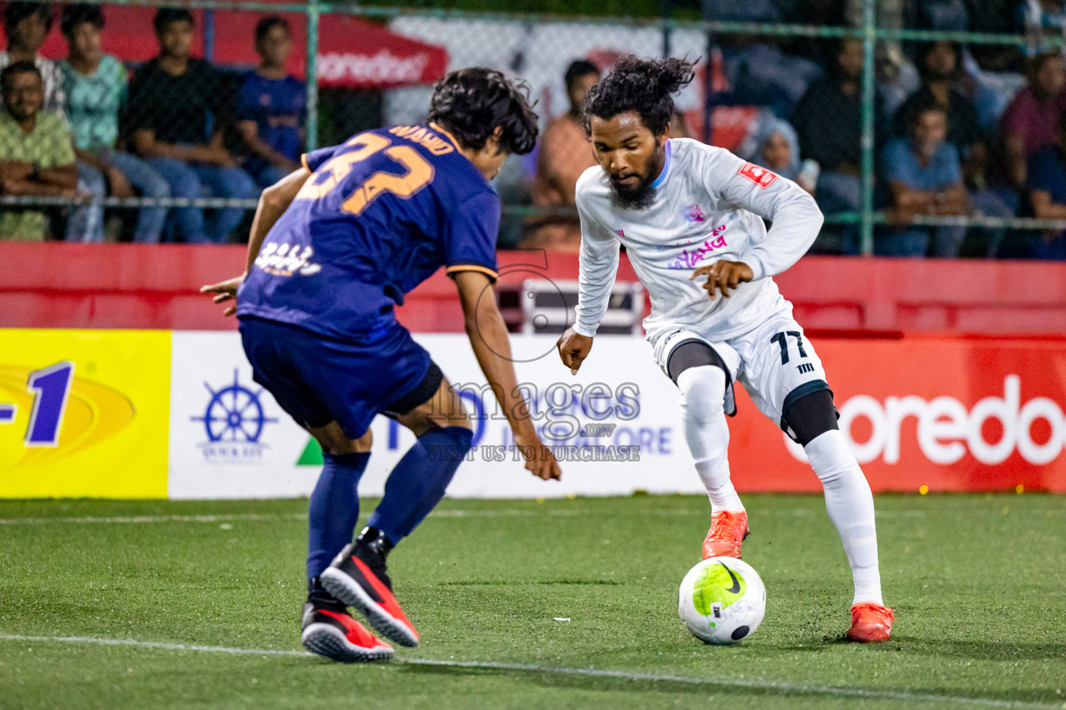 Lh. Kurendhoo VS Lh. Olhuvelifushi in Day 24 of Golden Futsal Challenge 2024 was held on Wednesday , 7th February 2024 in Hulhumale', Maldives 
Photos: Hassan Simah / images.mv