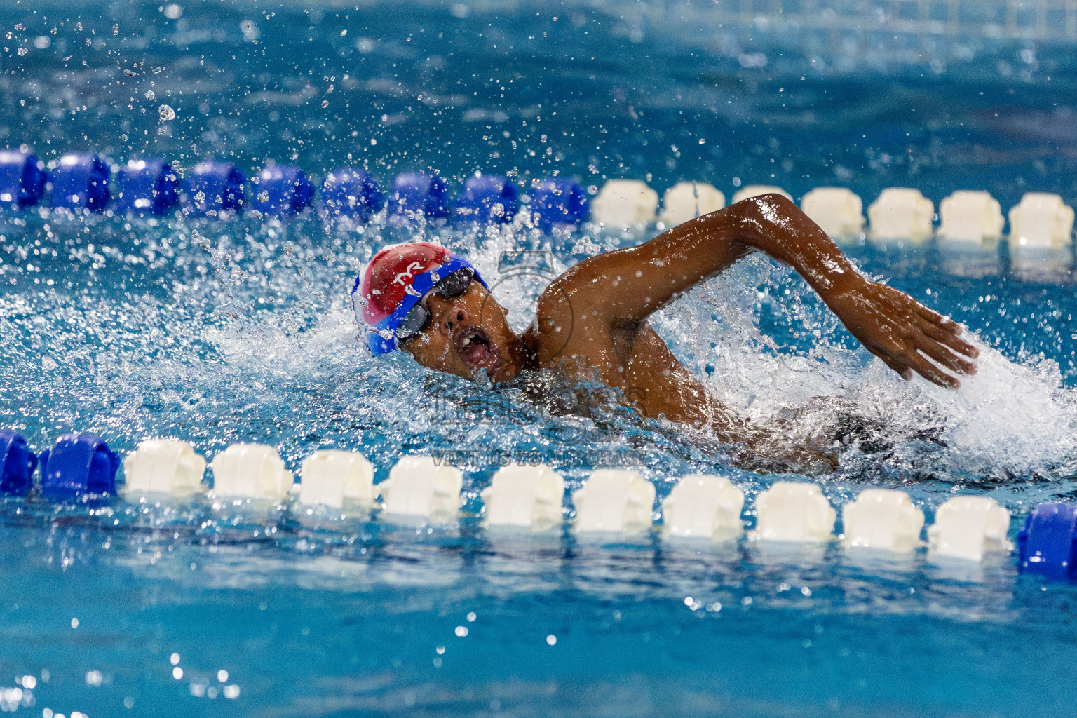 Day 2 of National Swimming Competition 2024 held in Hulhumale', Maldives on Saturday, 14th December 2024. Photos: Hassan Simah / images.mv