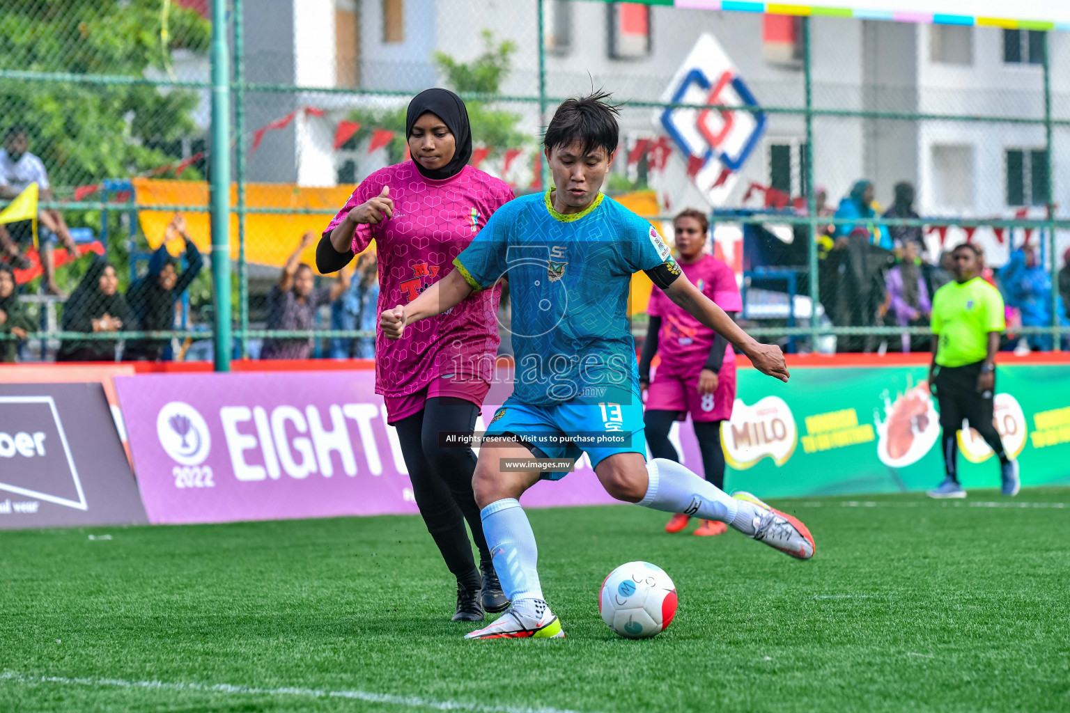 WAMCO vs Club MYS in Eighteen Thirty Women's Futsal Fiesta 2022 was held in Hulhumale', Maldives on Wednesday, 12th October 2022. Photos: Nausham Waheed / images.mv