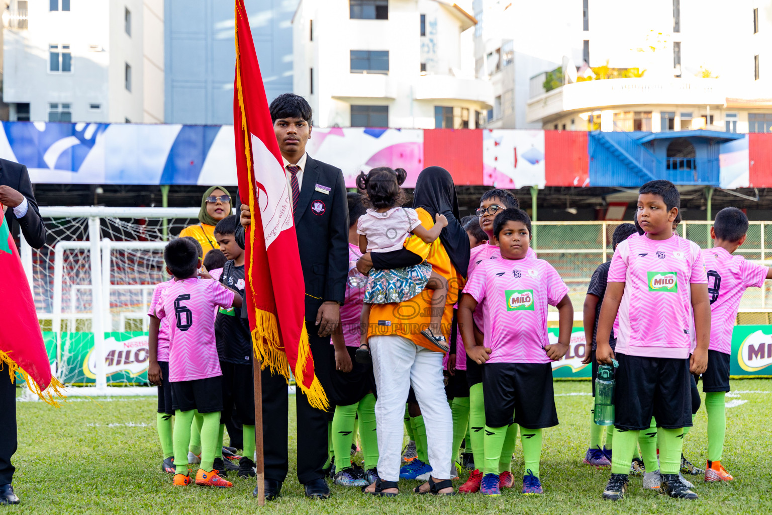 Day 2 of MILO Kids Football Fiesta was held at National Stadium in Male', Maldives on Saturday, 24th February 2024.