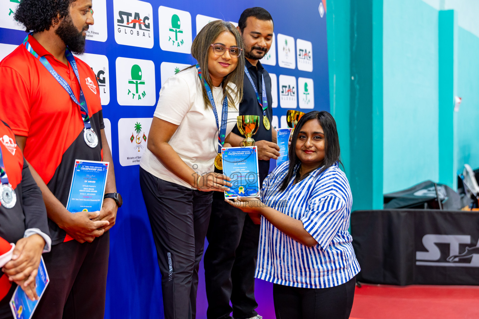 Finals of 30th Table Tennis Association Championship 2025 was held on Saturday, 20th September 2025 in Male' TT Hall, Male', Maldives. Photos: Nausham Waheed / images.mv