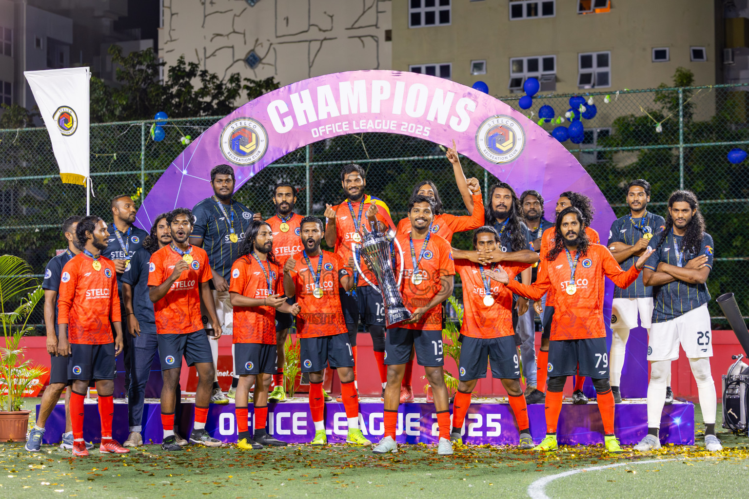 Police Club vs STELCO RC in the Final of Office League 2025 was held on Friday, 9th May 2025 in Hulhumale', Maldives. Photos: Ismail Thoriq / images.mv