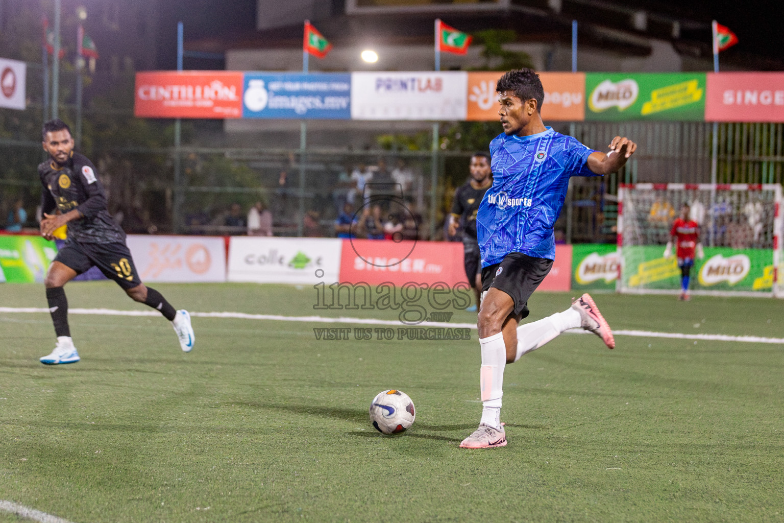 Prison Club vs Police Club in Club Maldives Cup 2024 held in Rehendi Futsal Ground, Hulhumale', Maldives on Saturday, 28th September 2024. Photos: Hassan Simah / images.mv