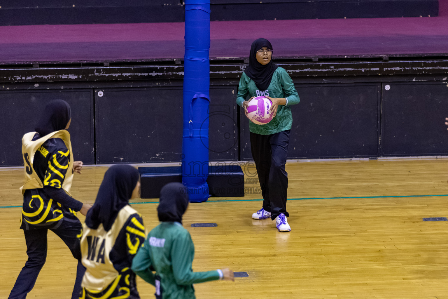 Day 8 of 26th Inter-School Netball Tournament 2025 was held in Social Center Indoor Hall on Sunday, 26th October 2025. Photos: Hassan Simah / images.mv