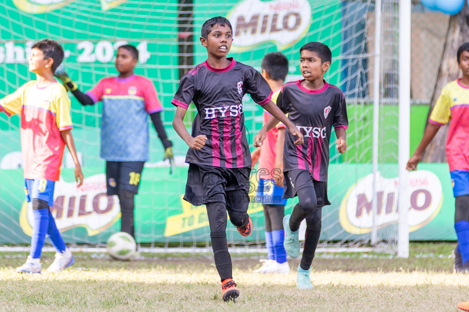 Day 3 of MILO Academy Championship 2024 - U12 was held at Henveiru Grounds in Male', Maldives on Thursday, 7th July 2024. Photos: Shuu Abdul Sattar / images.mv