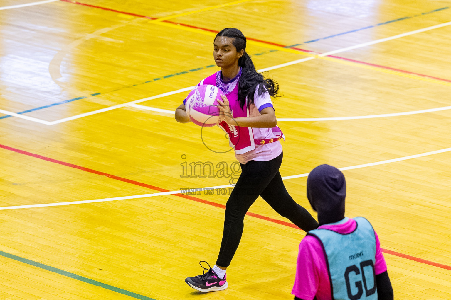 MV Netters vs N Sports A in Day 3 of 24th Milo Netball Association Championship held in Social Center at Male', Maldives on Wednesday, 3rd September 2025. Photos: Mohamed MahfoozMoosa / images.mv