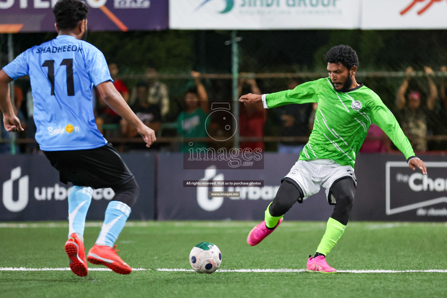 Team DJA vs Thauleemee Gulhun in Club Maldives Cup Classic 2023 held in Hulhumale, Maldives, on Monday, 24th July 2023 Photos: Nausham Waheed/ images.mv