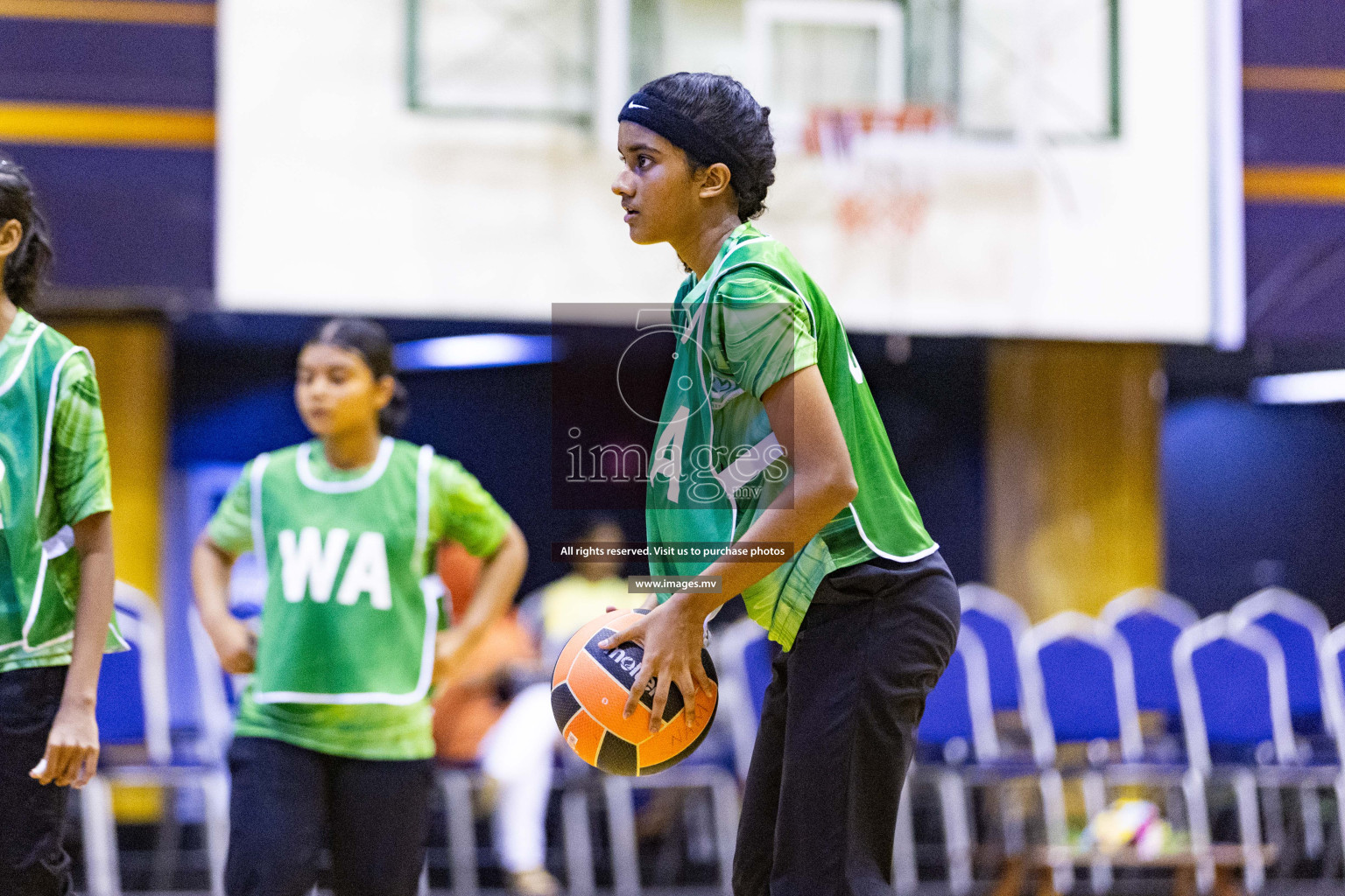 Day 10 of 24th Interschool Netball Tournament 2023 was held in Social Center, Male', Maldives on 5th November 2023. Photos: Nausham Waheed / images.mv