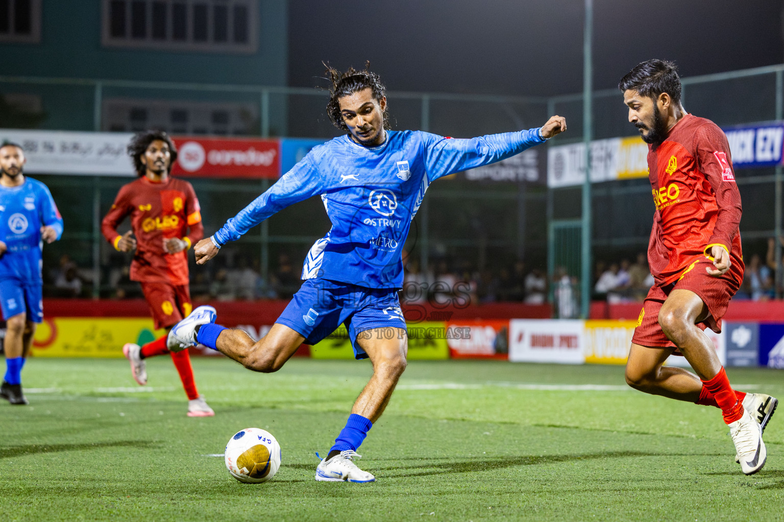 GA Gemanafushi VS GA Nilandhoo in Day 8 of Golden Futsal Challenge 2025 was held on Sunday, 12th January 2025, in Hulhumale', Maldives Photos: Nausham Waheed , Ismail Thoriq / images.mv