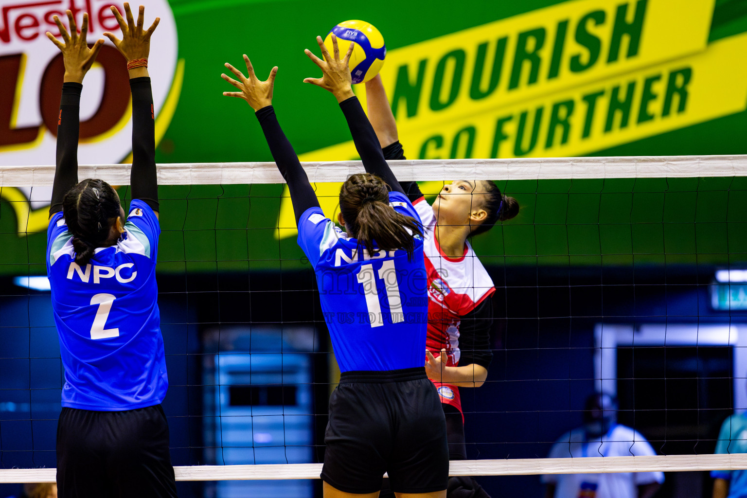 Nepal Police Club vs Humo VC in the Final of CAVA Woman's Volleyball Club Championship 2024 was held in Social Center, Male', Maldives on Saturday, 21st September 2024. Photos: Nausham Waheed / images.mv