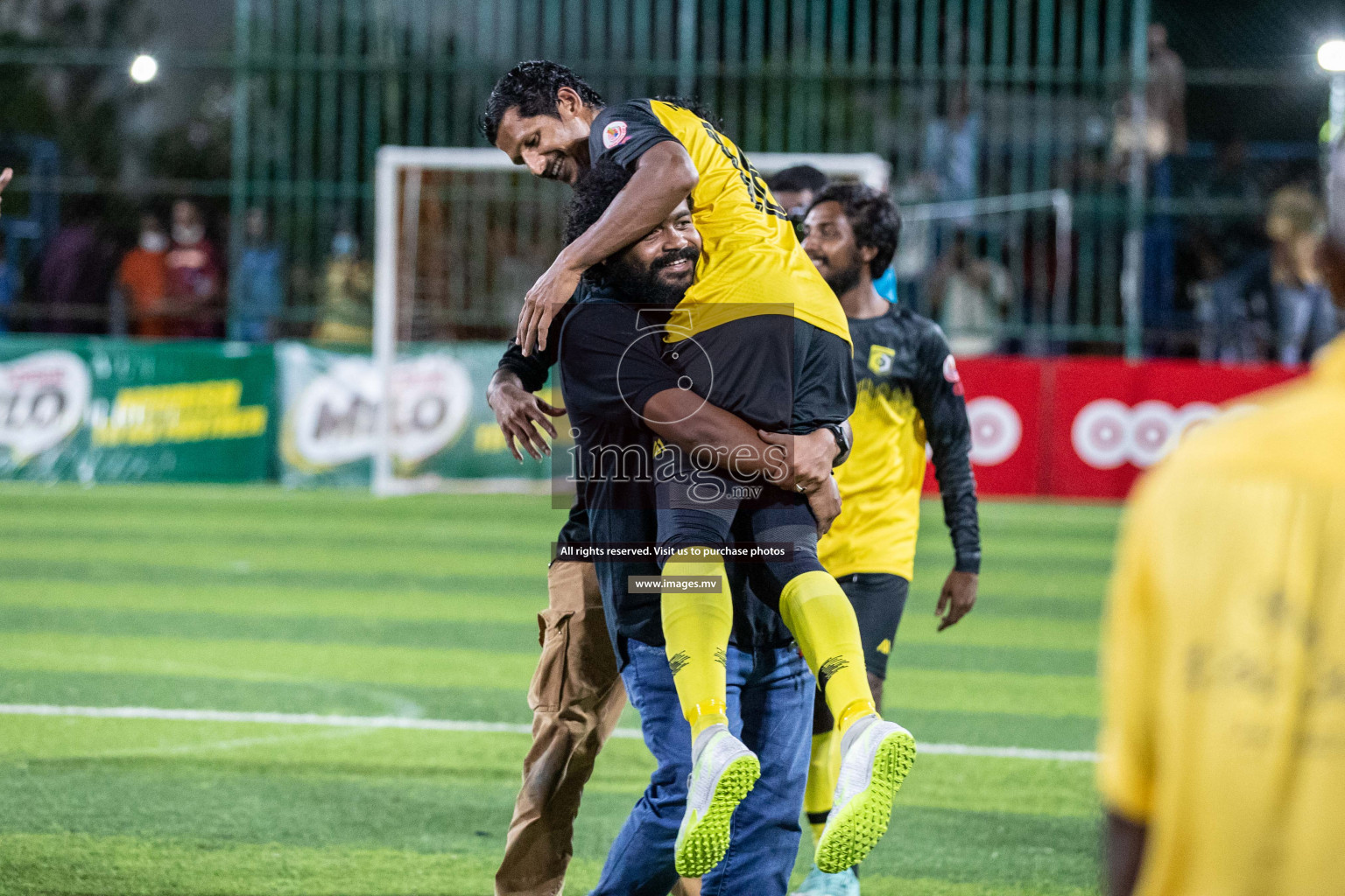 Team FSM Vs Prisons Club in the Semi Finals of Club Maldives 2021 held in Hulhumale, Maldives on 15 December 2021. Photos: Shuu Abdul Sattar / images.mv