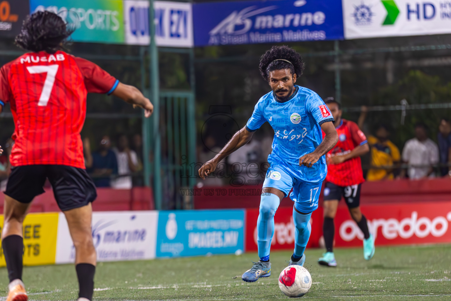 GA Villingili vs GA Kolamaafushi in Day 10 of Golden Futsal Challenge 2024 was held on Tuesday, 23rd January 2024, in Hulhumale', Maldives
Photos: Ismail Thoriq / images.mv