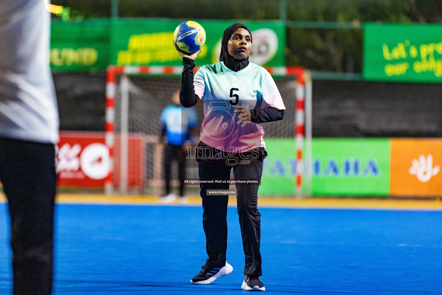 Day 4 of 7th Inter-Office/Company Handball Tournament 2023, held in Handball ground, Male', Maldives on Monday, 18th September 2023 Photos: Nausham Waheed/ Images.mv