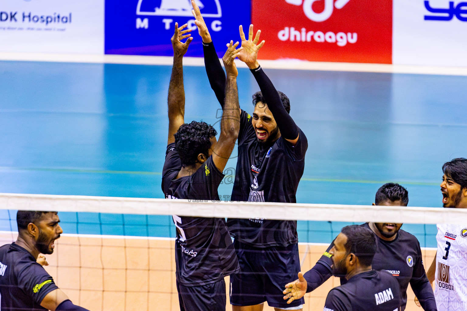 Sports Club City vs Dhivehi Sifainge Club in Semi Final of MILO VAM Cup 2024 Men's Division was held in Social Center Indoor Hall on Friday, 1st September 2024. Photos: Nausham Waheed / images.mv