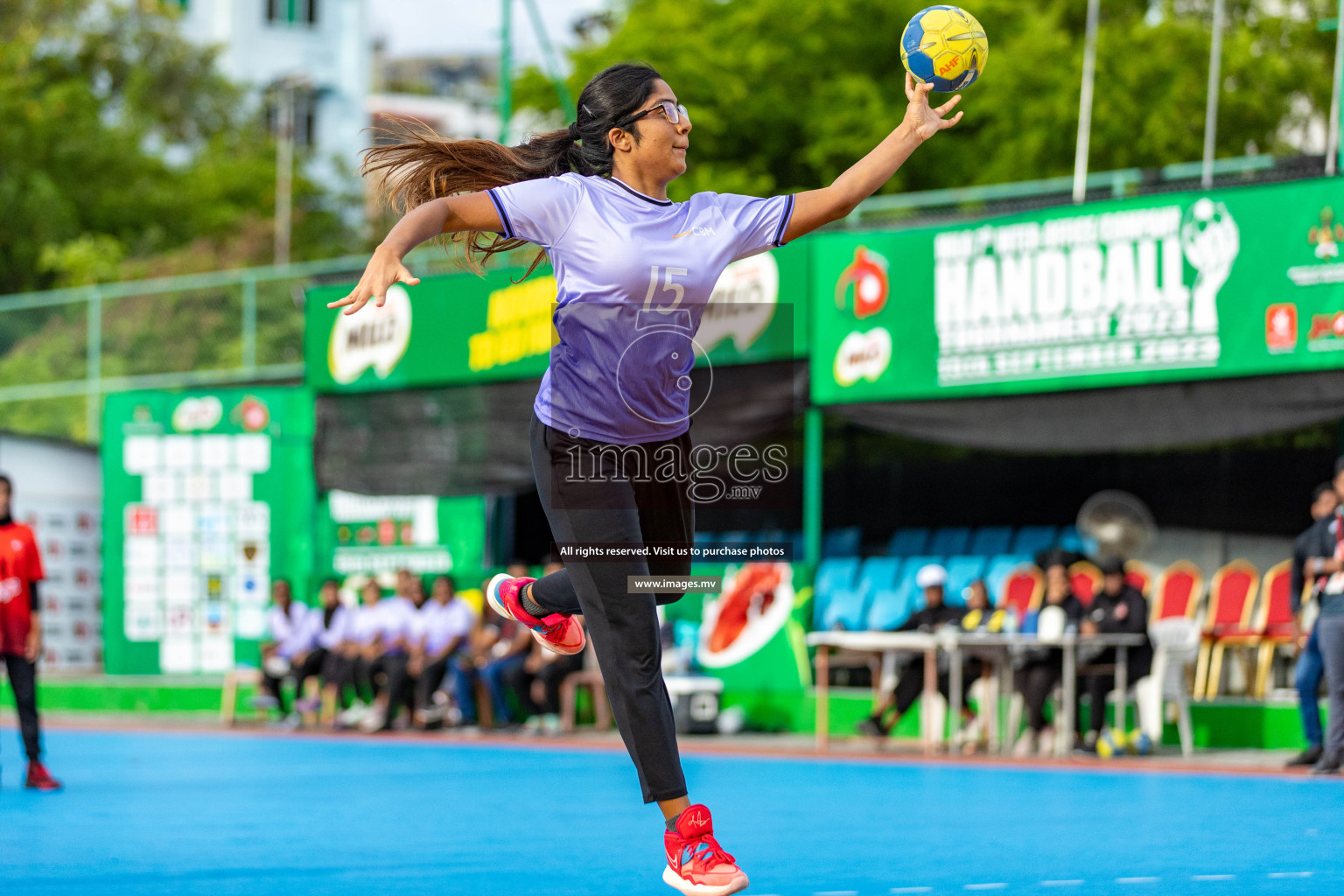 Day 4 of 7th Inter-Office/Company Handball Tournament 2023, held in Handball ground, Male', Maldives on Monday, 18th September 2023 Photos: Nausham Waheed/ Images.mv