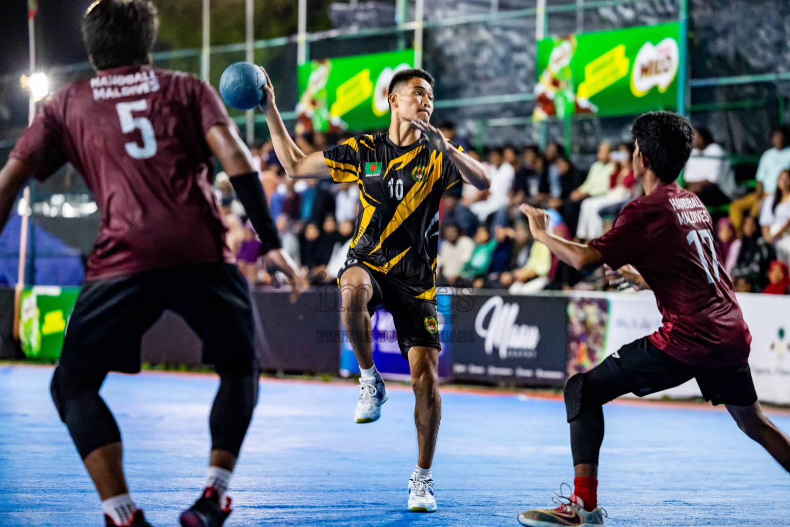 U-19 National Team vs Bangladesh Ansarvdp from Handball International Friendly Series held in Handball ground, Male', Maldives on Sunday, 30th June 2023 Photos: Nausham Waheed/ Images.mv