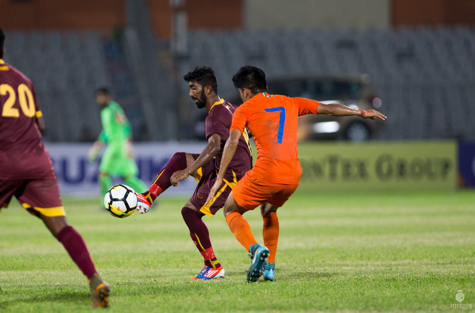 India vs Sri Lanka in SAFF Suzuki Cup 2018 in Dhaka, Bangladesh, Wednesday, September 05, 2018. (Images.mv Photo/Suadhu Abdul Sattar.