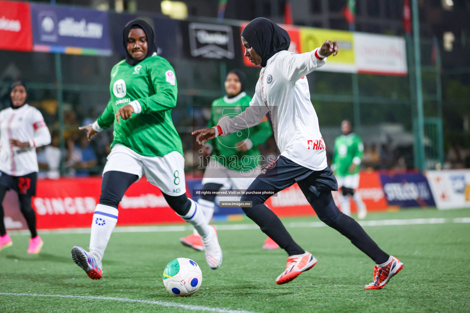 Hulhumale Hospital vs Prison RC in 18/30 Futsal Fiesta Classic 2023 held in Hulhumale, Maldives, on Monday, 17th July 2023 Photos: Nausham Waheed / images.mv