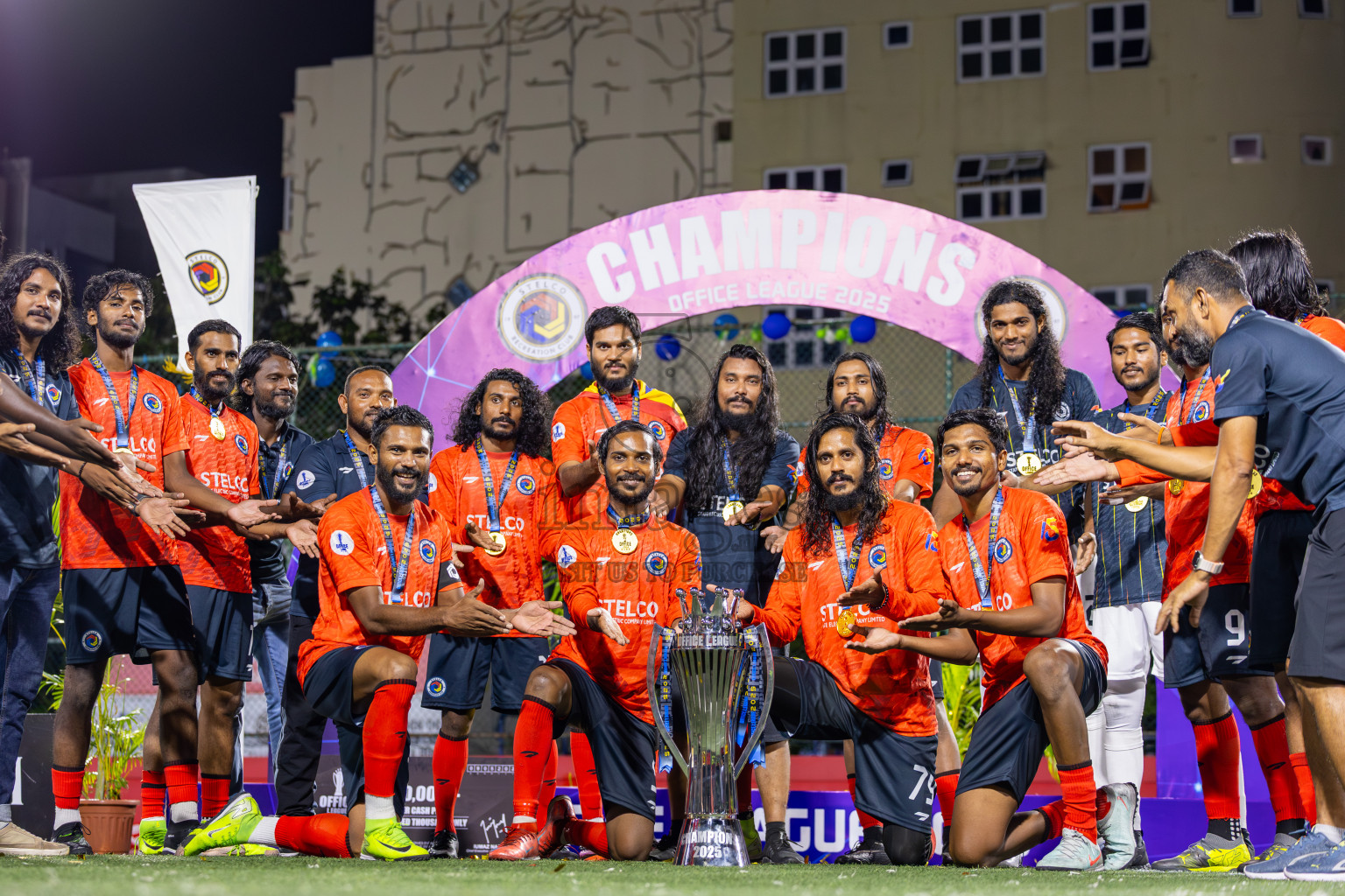 Police Club vs STELCO RC in the Final of Office League 2025 was held on Friday, 9th May 2025 in Hulhumale', Maldives. Photos: Ismail Thoriq / images.mv