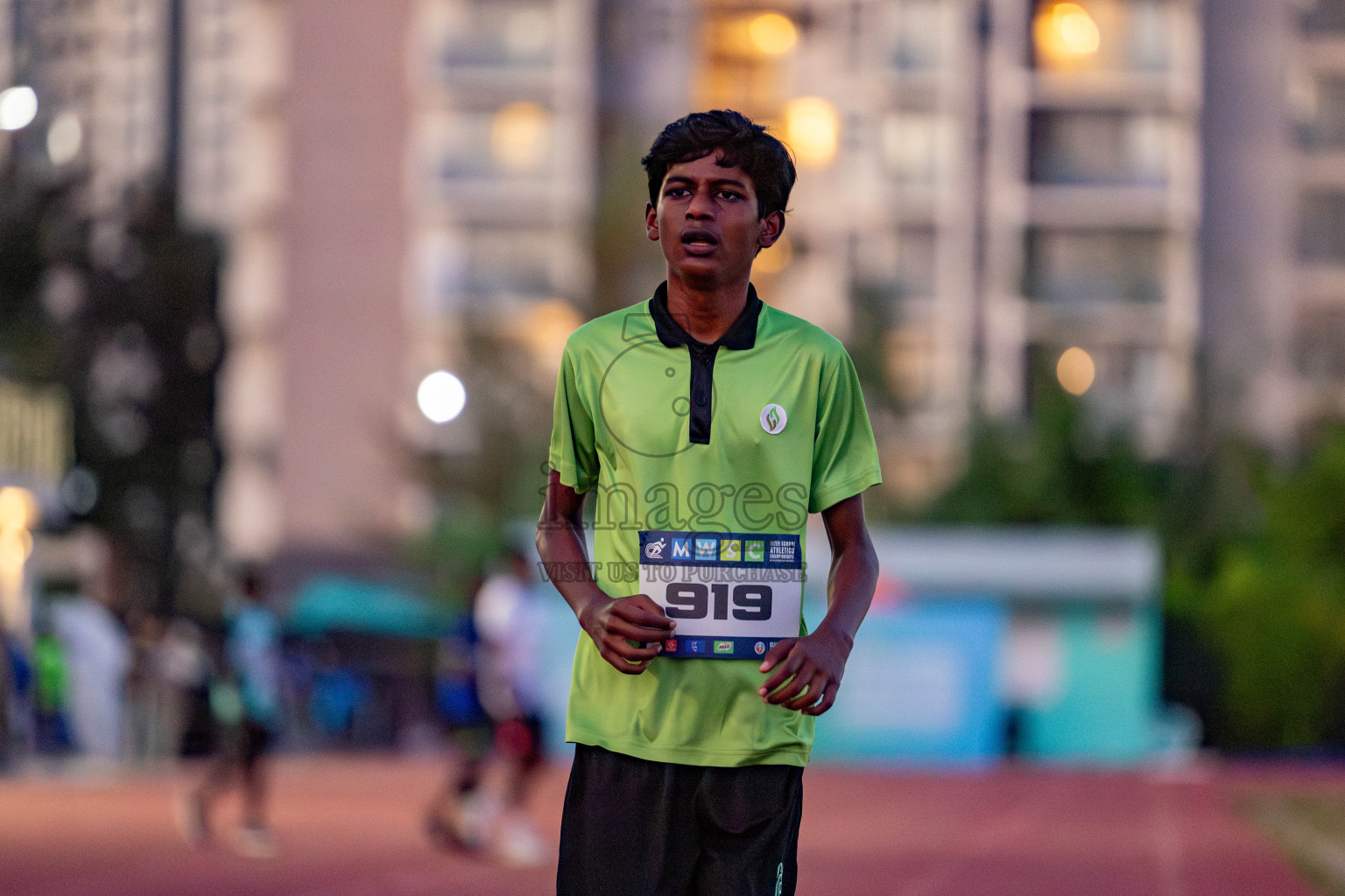 Day 1 of MWSC Interschool Athletics Championships 2024 held in Hulhumale Running Track, Hulhumale, Maldives on Saturday, 9th November 2024. 
Photos by: Hassan Simah / Images.mv