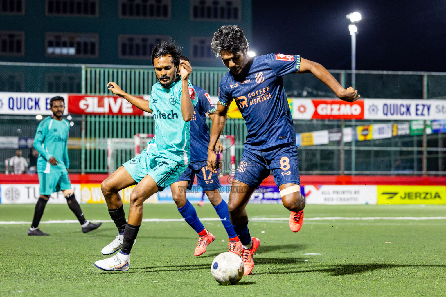 S Hithadhoo vs S Feydhoo in zone round on Day 32 of Golden Futsal Challenge 2025 was held on Wednesday , 5th February 2025, in Hulhumale', Maldives. Photos: Nausham Waheed / images.mv
