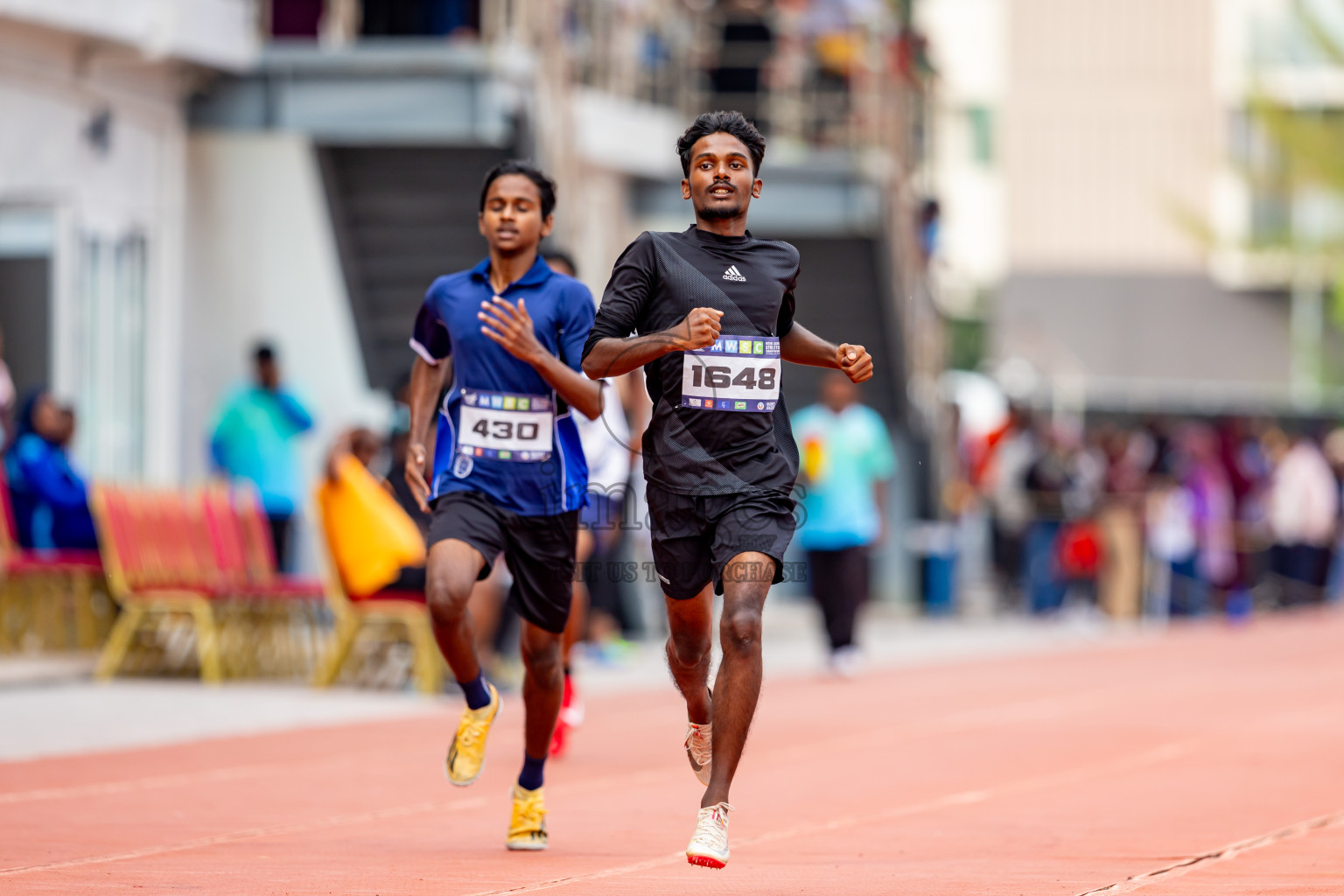 Day 6 of MWSC Interschool Athletics Championships 2024 held in Hulhumale Running Track, Hulhumale, Maldives on Thursday, 14th November 2024. Photos by: Nausham Waheed / Images.mv