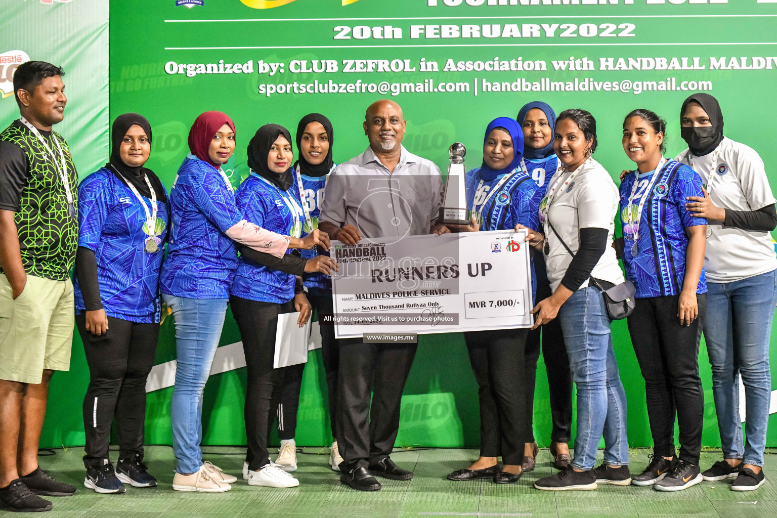 Final of Milo 6th Inter Office Handball Tournament 2022 - Photos by Nausham Waheed