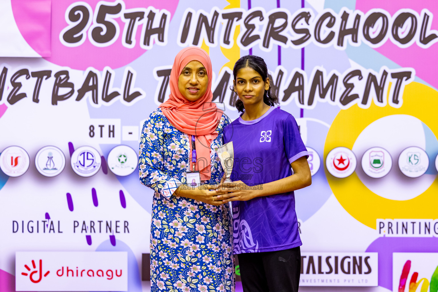 Day 11 of 25th Inter-School Netball Tournament was held in Social Center at Male', Maldives on Wednesday, 21st August 2024. Photos: Nausham Waheed / images.mv