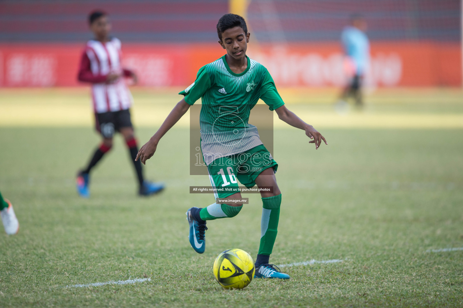 Aminiya School vs Muhyiddin School in MAMEN Inter School Football Tournament 2019 (U13) in Male, Maldives on 26th March 2019, Photos: Suadh Abdul Sattar / images.mv