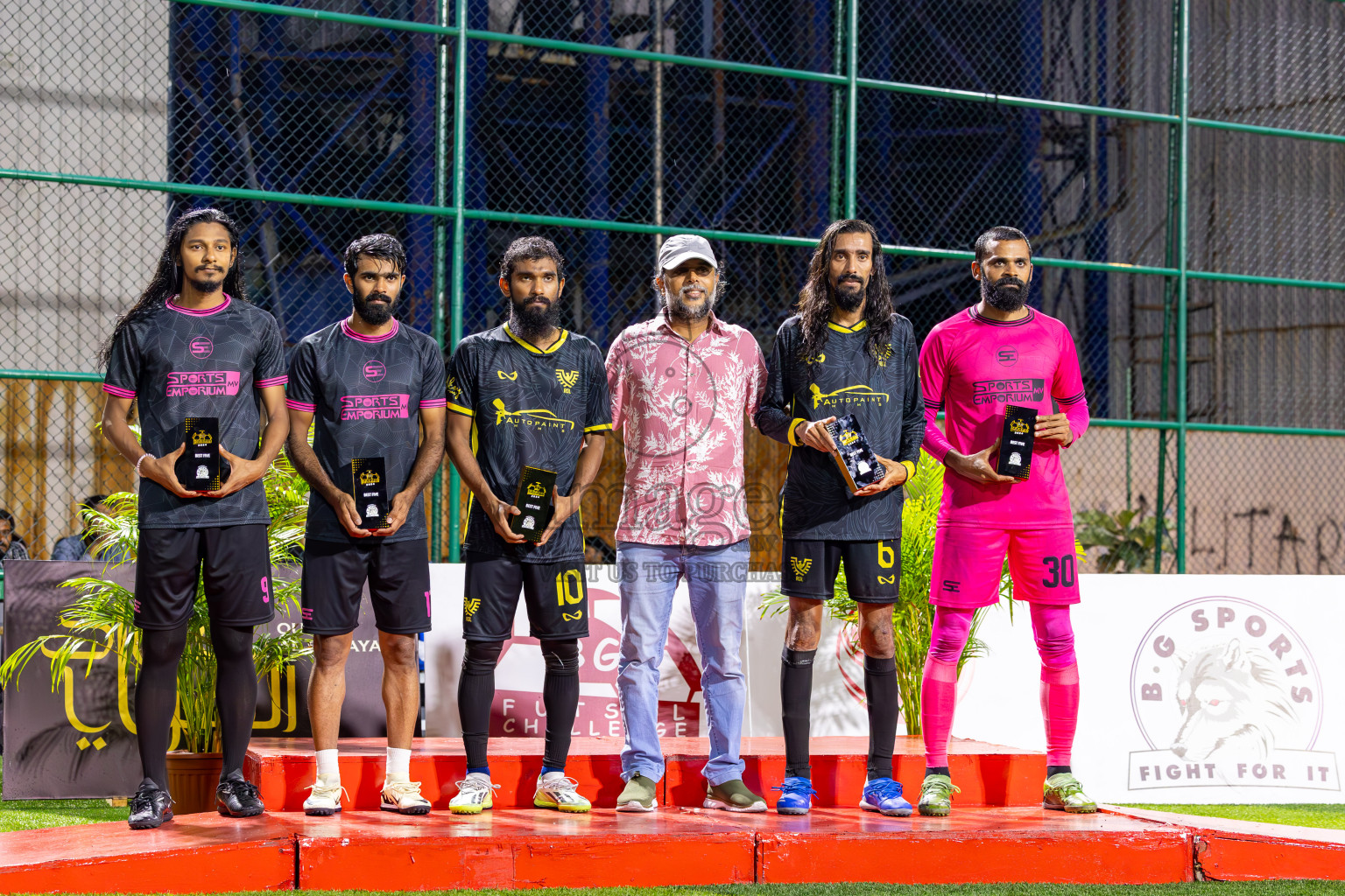 JJ Sports Club vs RDL in Finals of BG Futsal Challenge 2024 was held on Thursday , 4th April 2024, in Male', Maldives Photos: Ismail Thoriq / images.mv