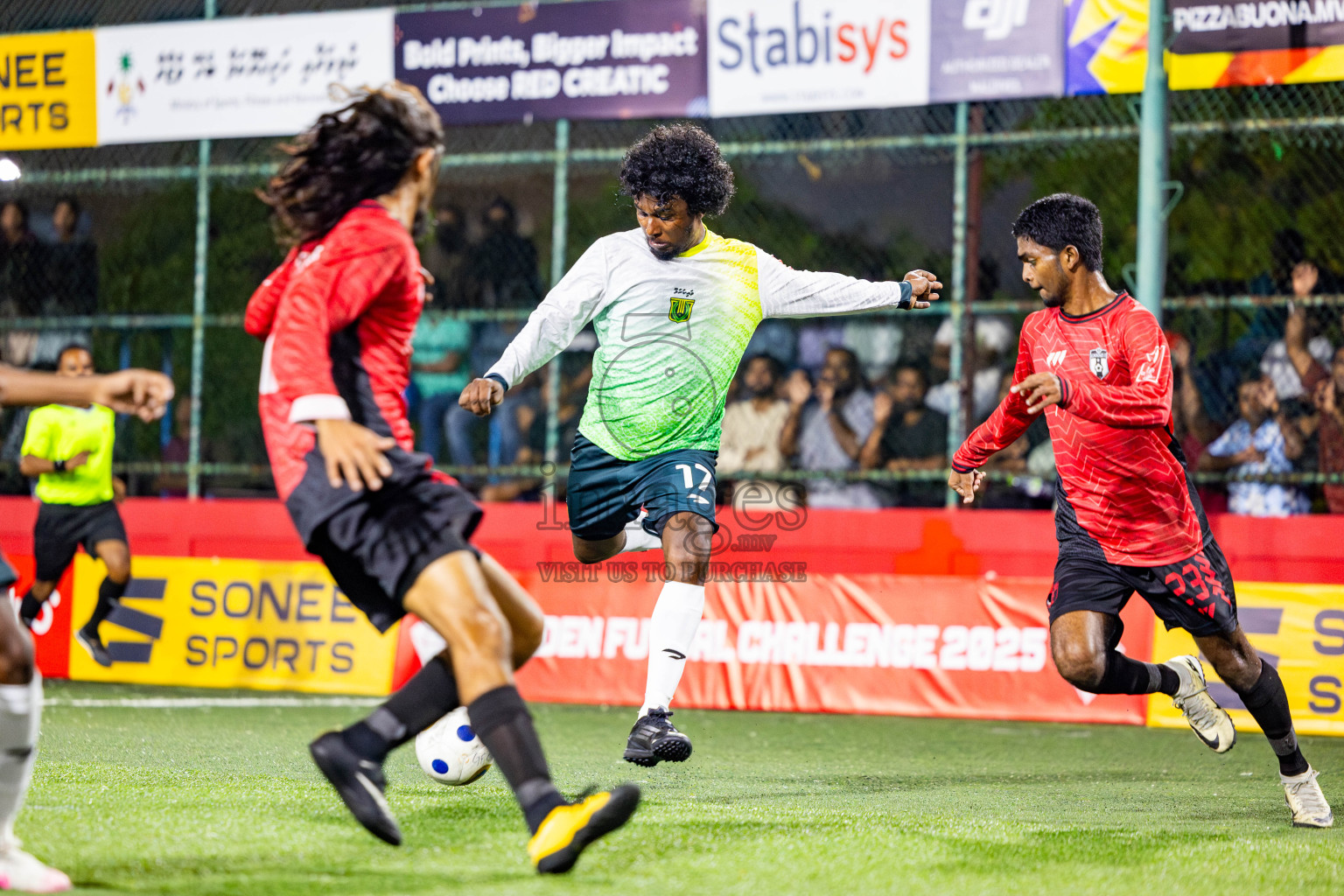 HDH Kumundhoo vs Hdh Vaikaradhoo in Day 5 of Golden Futsal Challenge 2025 on Thursday, 9th January 2025, in Hulhumale', Maldives Photos: Nausham waheed / images.mv