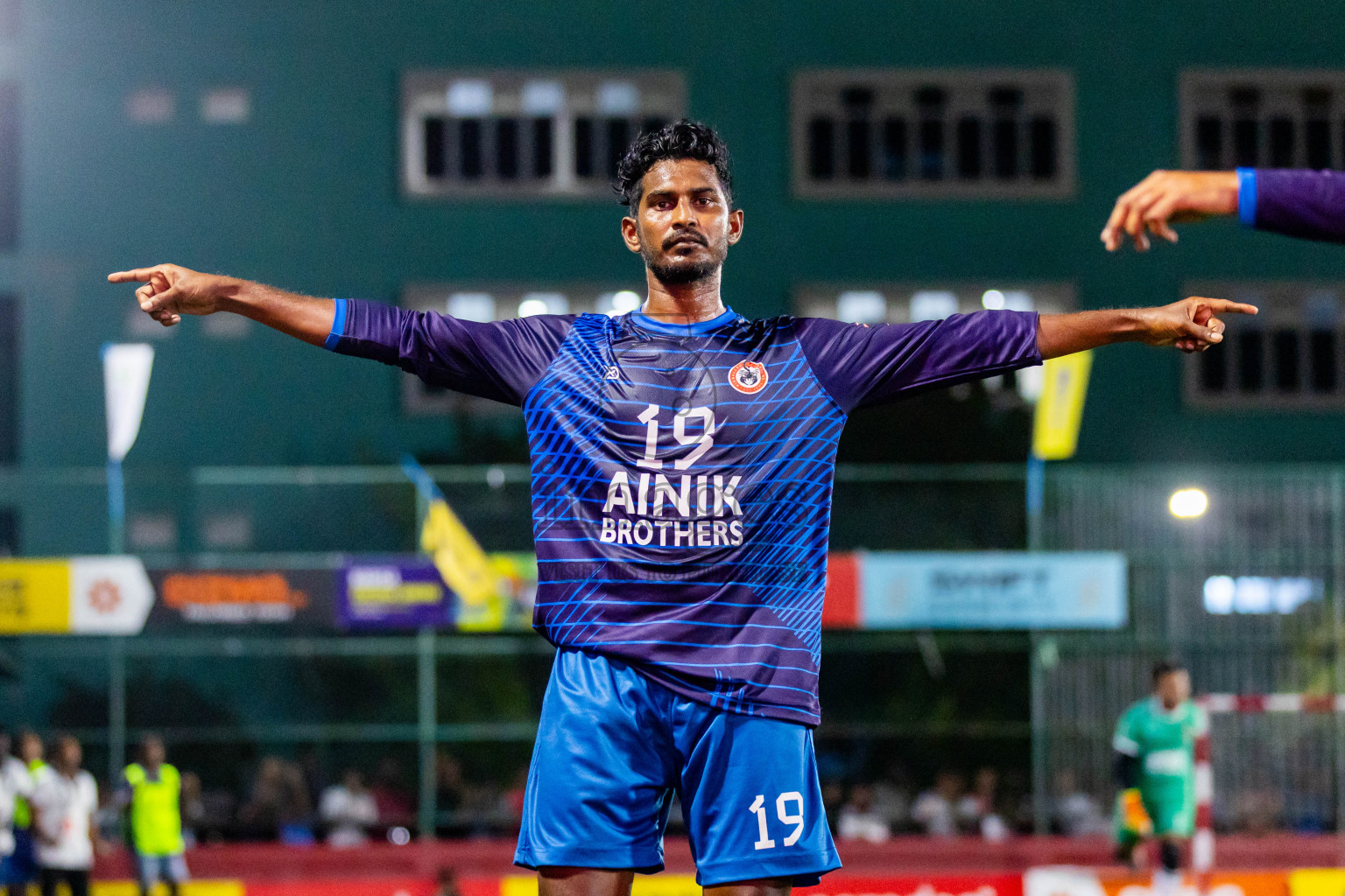 Lh Hinnavaru vs Lh Kurendhoo in Day 29 of Golden Futsal Challenge 2024 was held on Tuesday , 13th February 2024 in Hulhumale', Maldives Photos: Nausham Waheed / images.mv